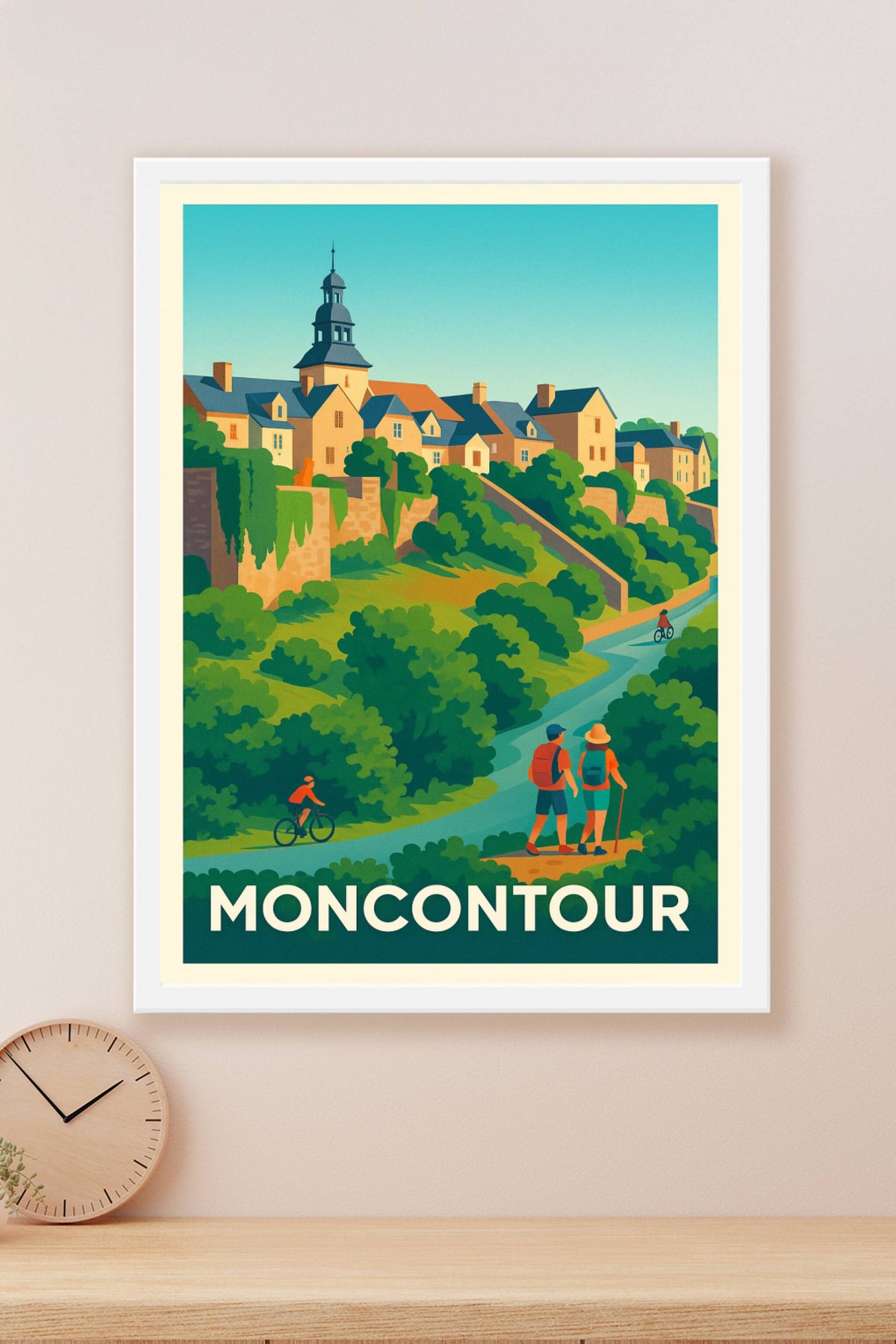 Affiche Moncontour — Escapade bucolique au cœur de la nature · poster d'art de Moncontour