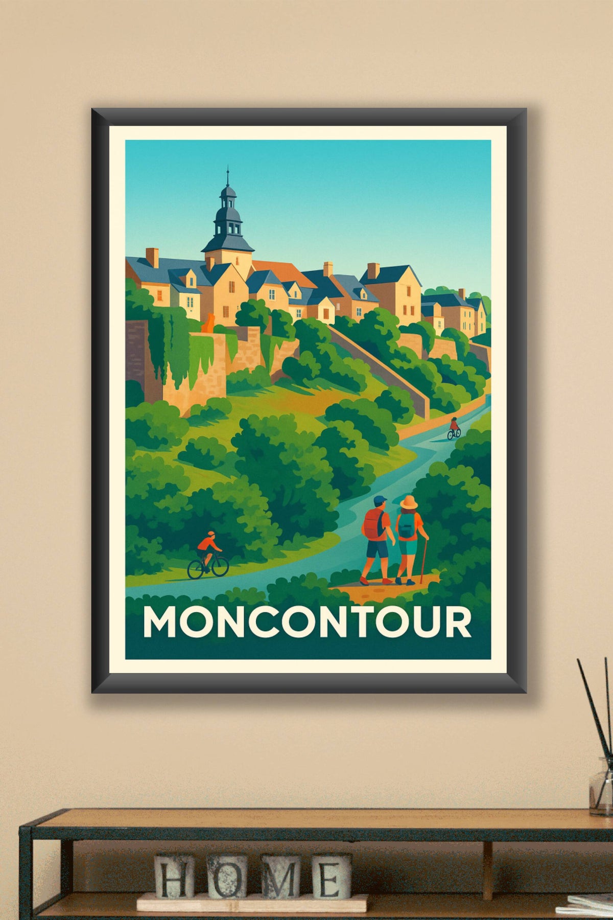 Affiche Moncontour — Escapade bucolique au cœur de la nature · poster d'art de Moncontour