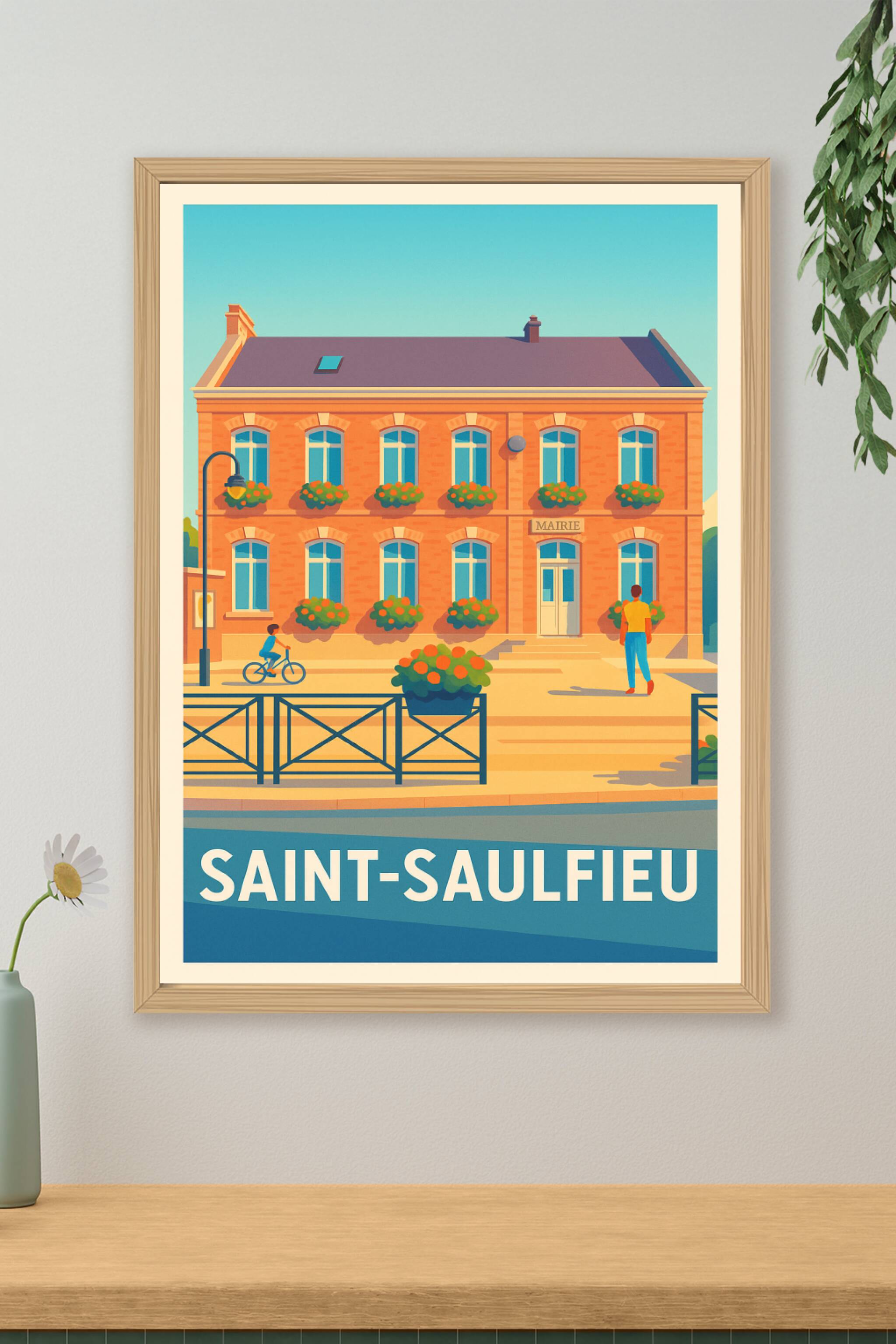 Affiche de Saint-Saulfieu - Charme et sérénité au cœur du village