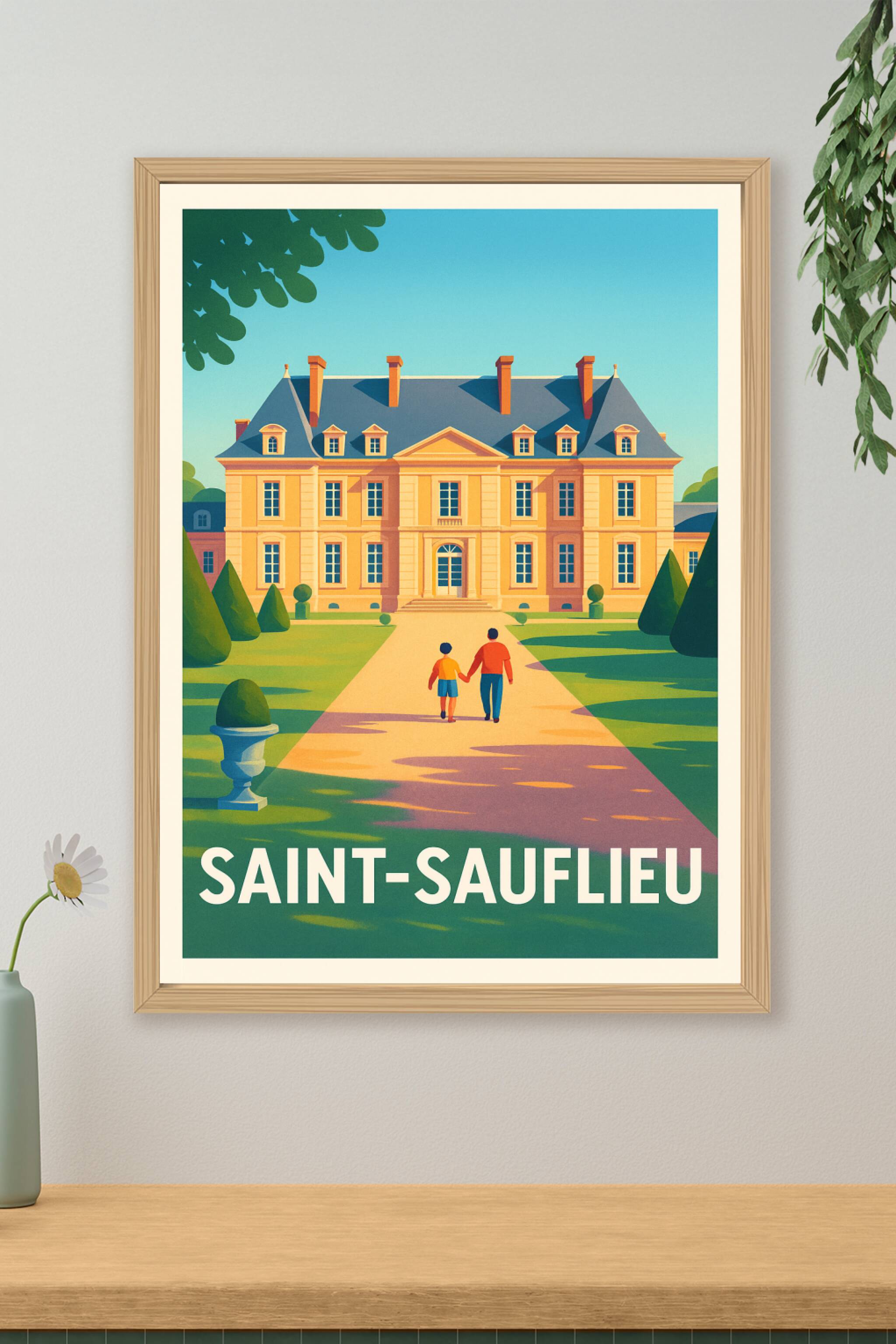Affiche de Saint-Sauflieu - Charme intemporel du domaine historique