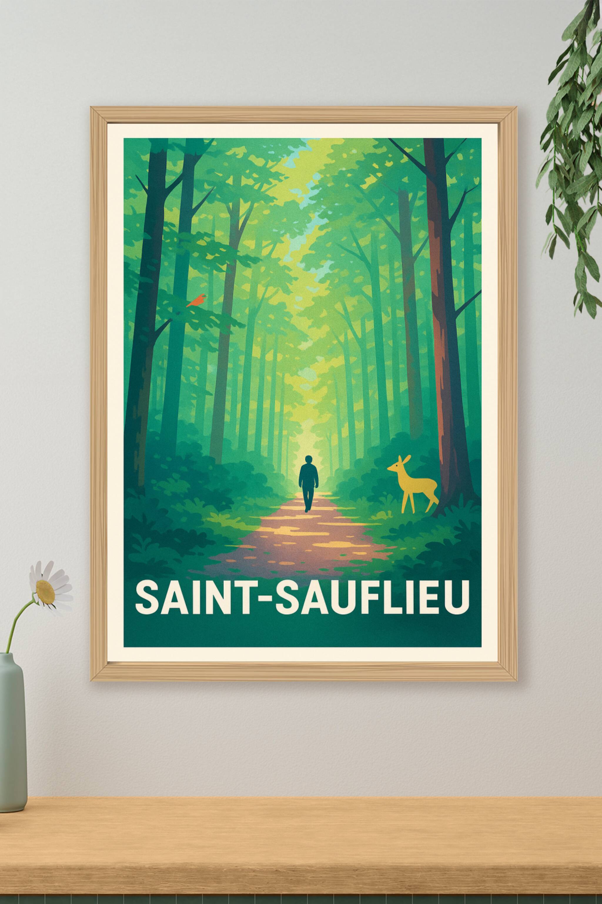 Affiche de Saint-Sauflieu - Promenade au cœur de la nature