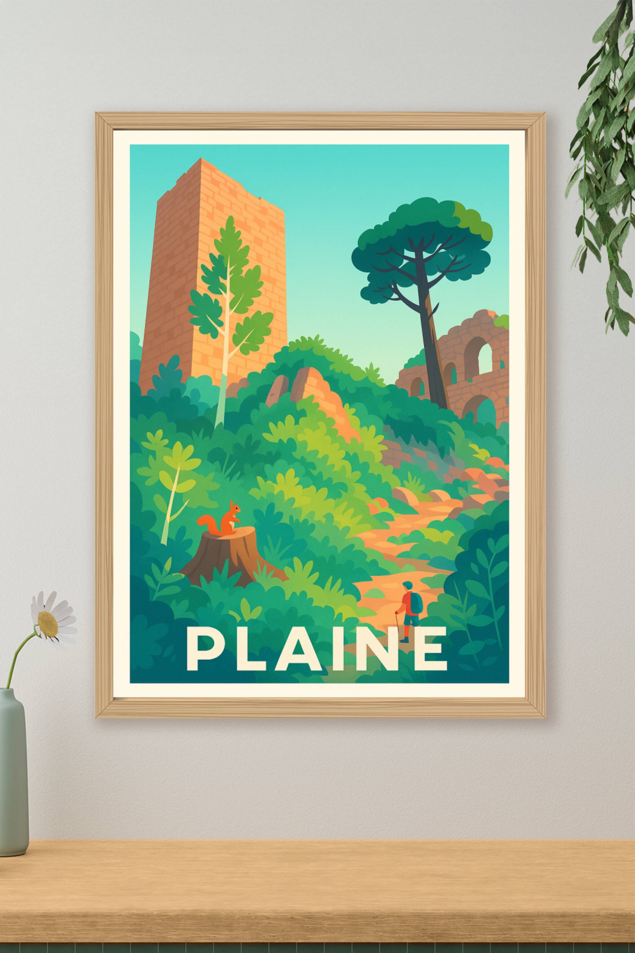 Affiche de Plaine - Évasion nature et patrimoine oublié