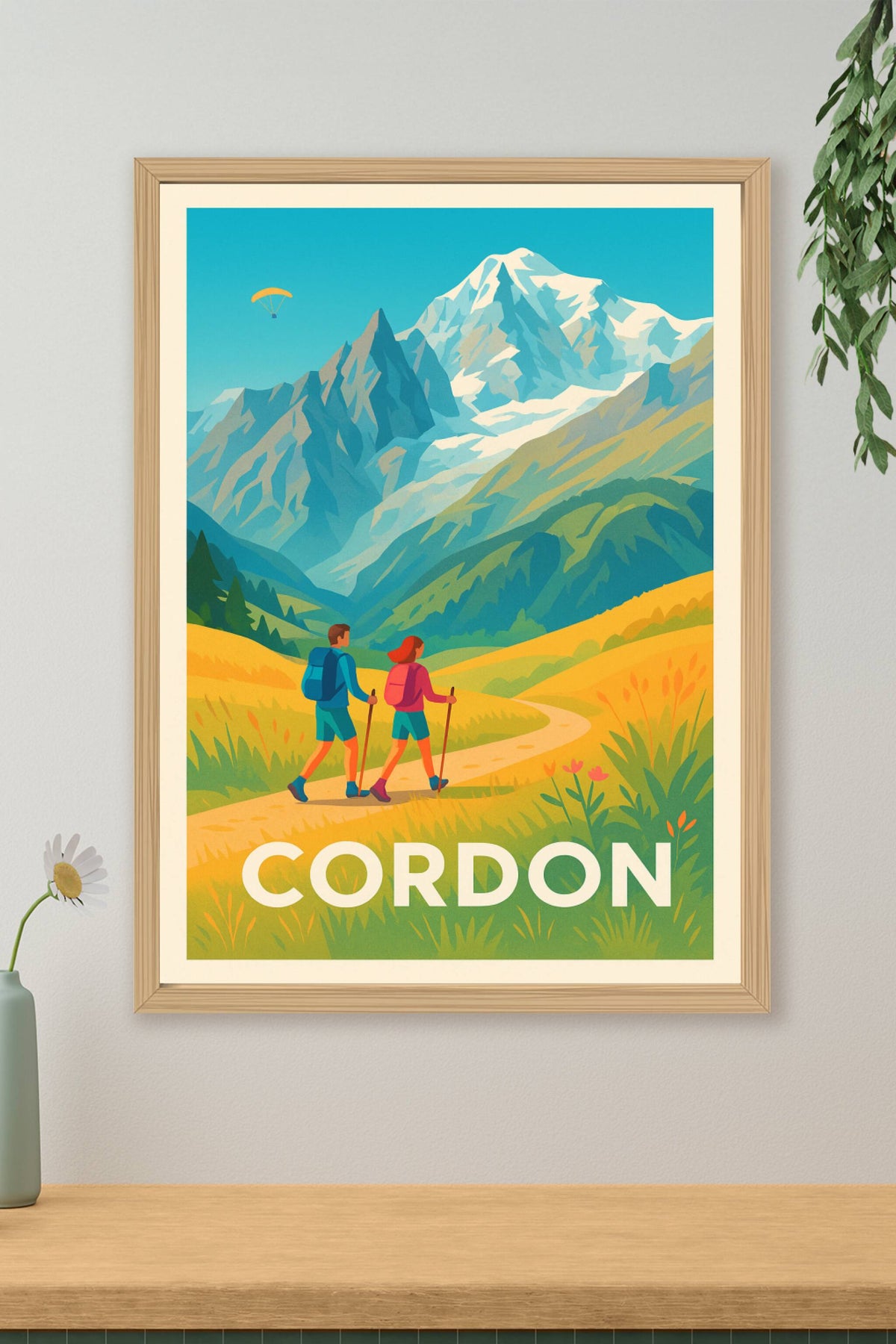 Affiche Cordon — Évasion en pleine nature alpine · poster d'art de Cordon