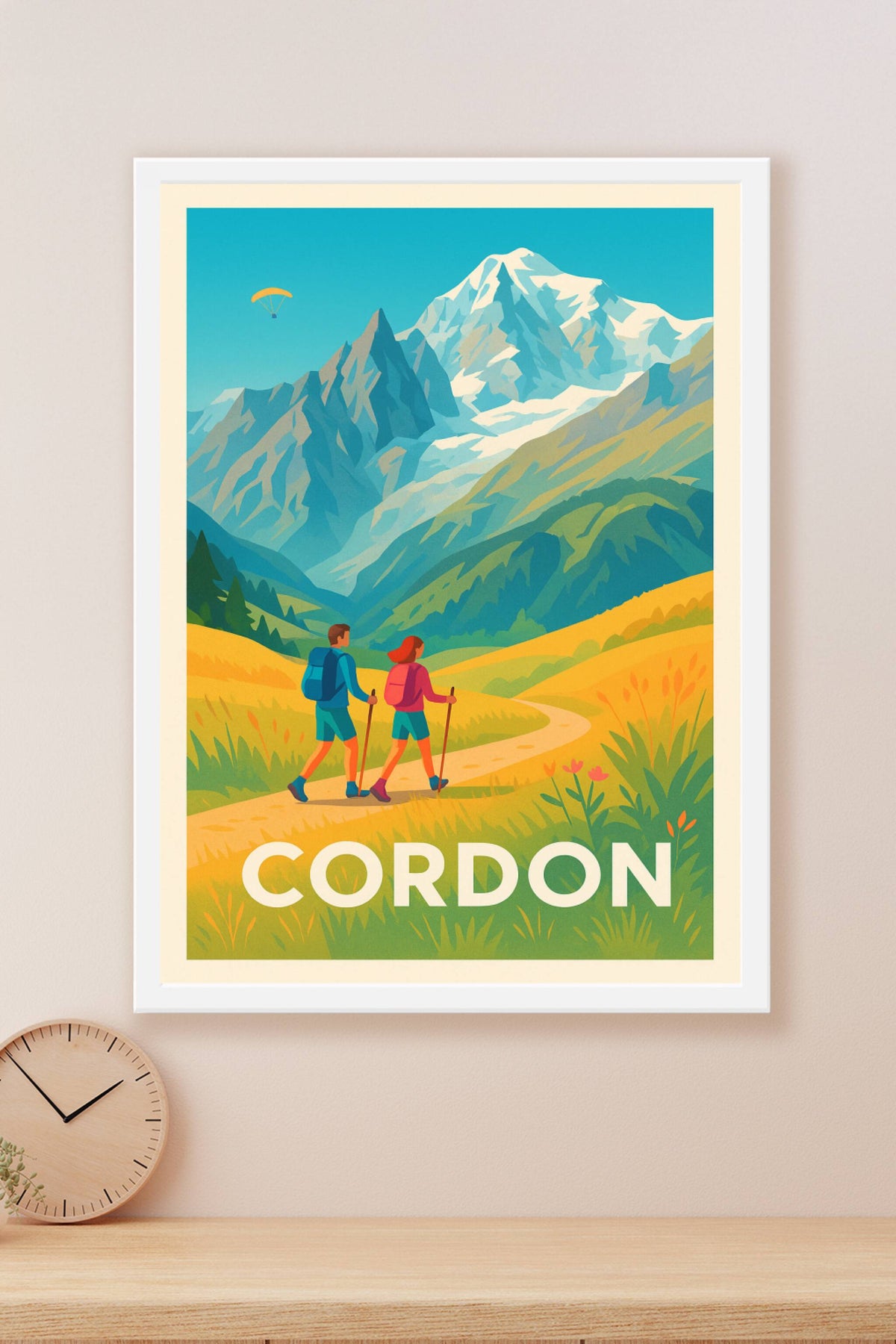 Affiche Cordon — Évasion en pleine nature alpine · poster d'art de Cordon