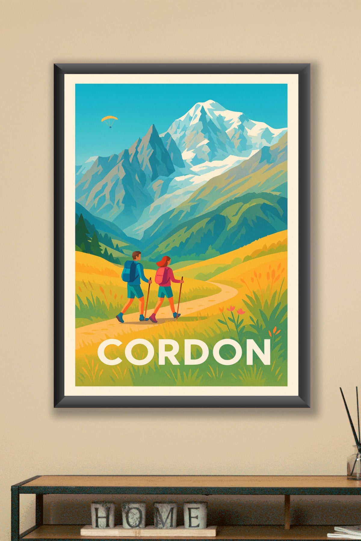 Affiche Cordon — Évasion en pleine nature alpine · poster d'art de Cordon