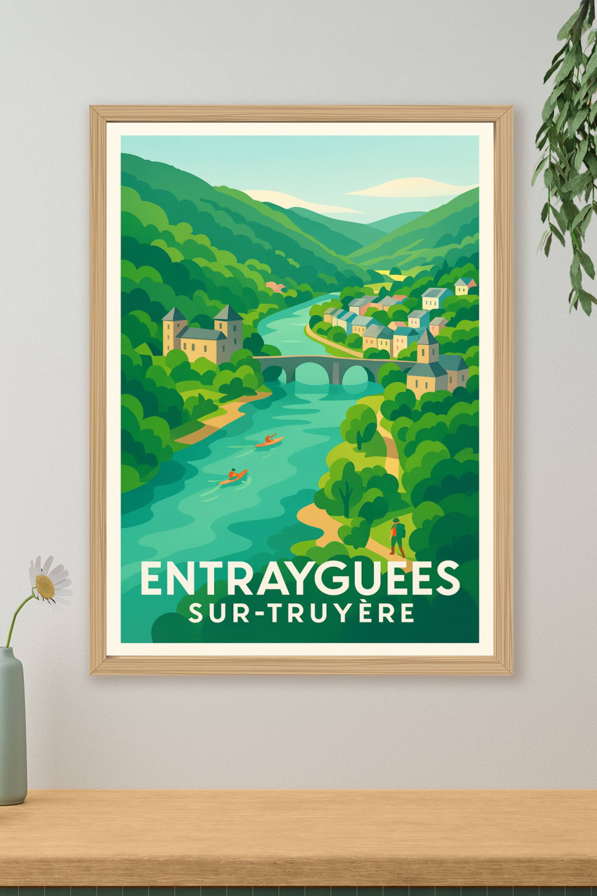 Affiche de Entraygues-sur-Truyère - Havre de verdure et sérénité