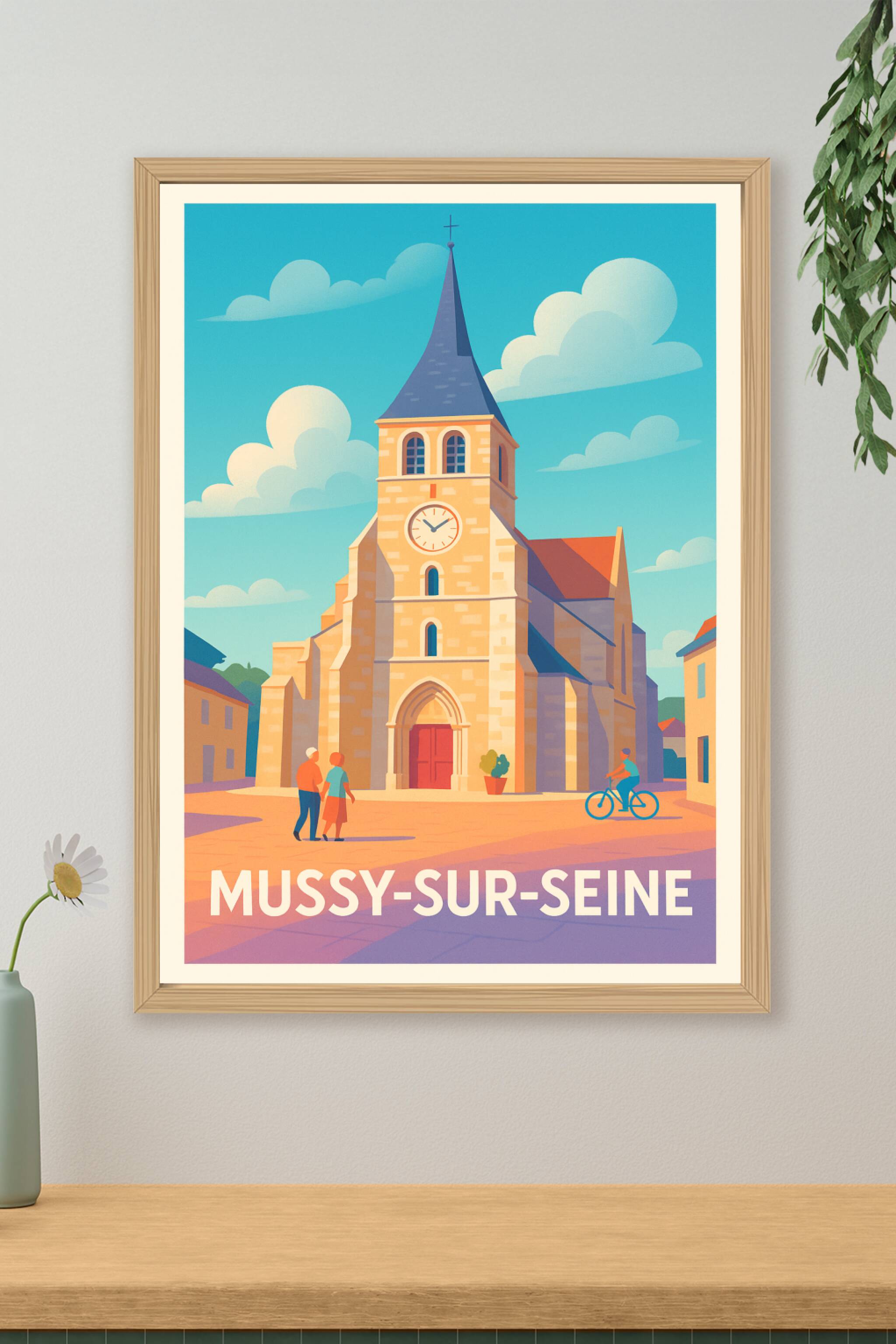 Affiche de Mussy-sur-Seine - Charme authentique et sérénité picturale