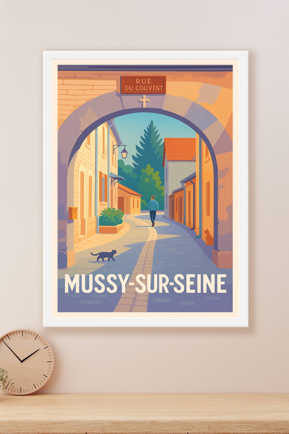 Affiche Mussy-sur-Seine — Charme et Sérénité Authentique · poster d'art de Mussy-sur-Seine