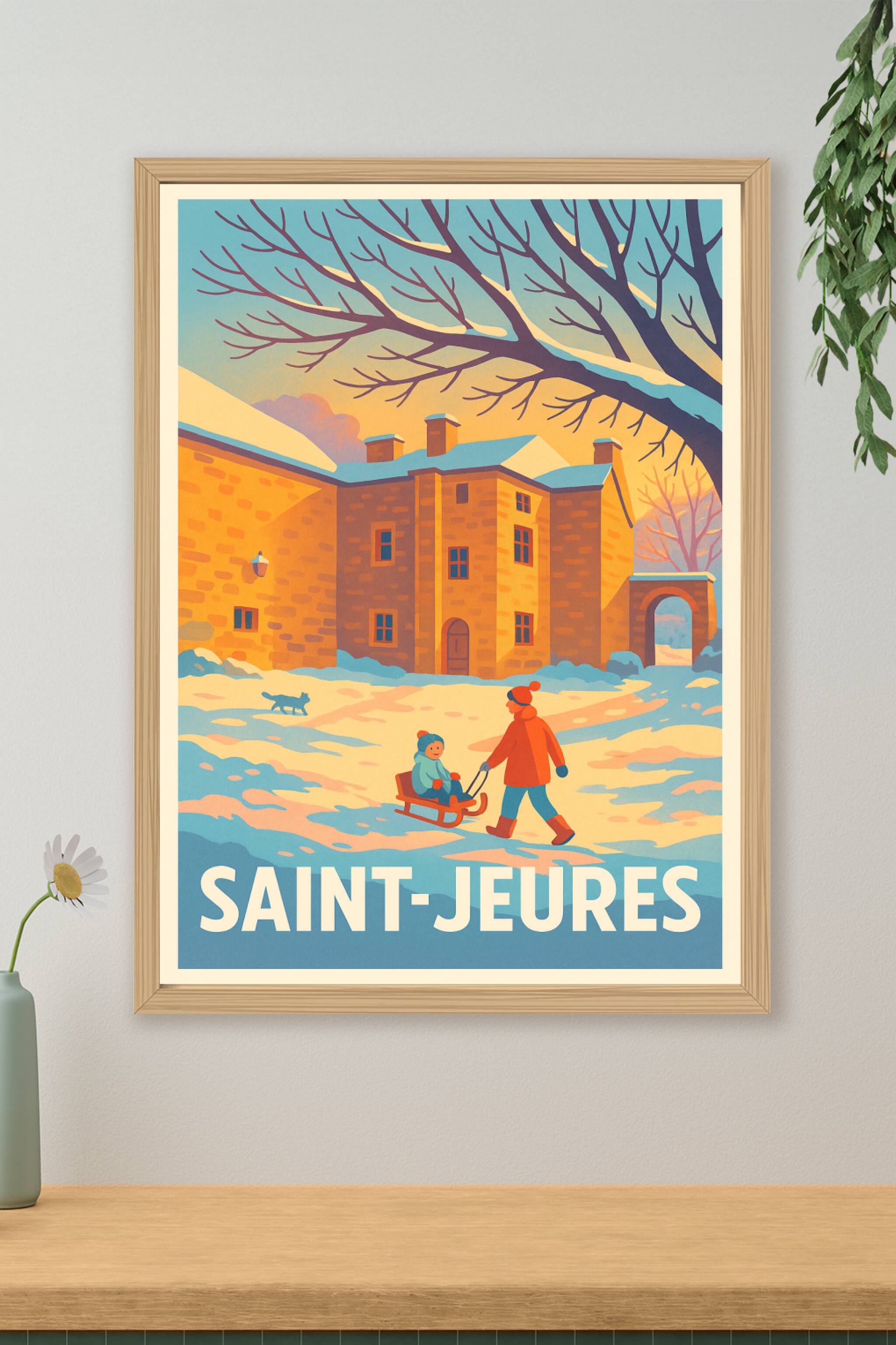 Affiche de Saint-Jeures - L'hiver enchanté en pleine nature