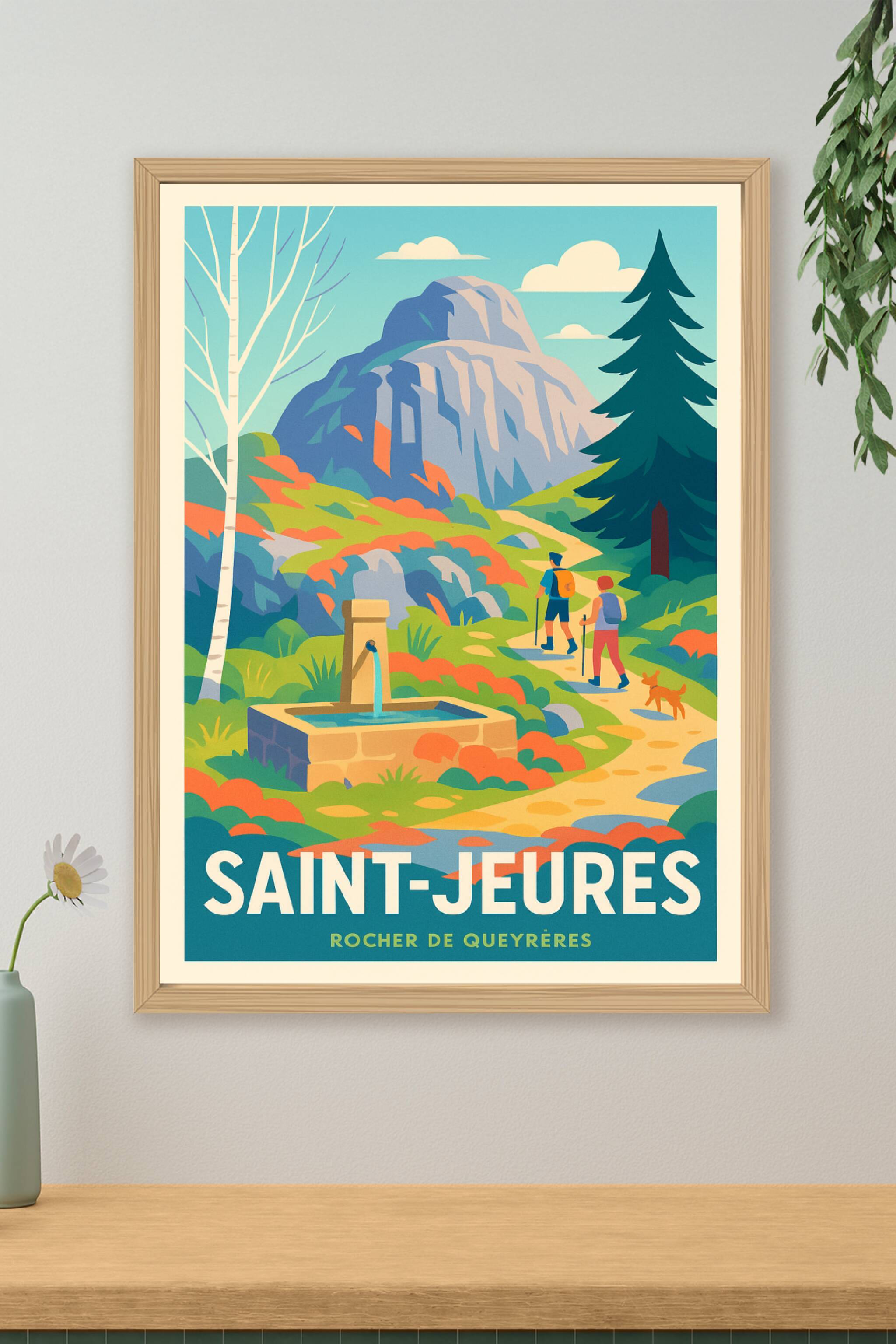 Affiche de Saint-Jeures - Escapade nature au Rocher de Queyrères