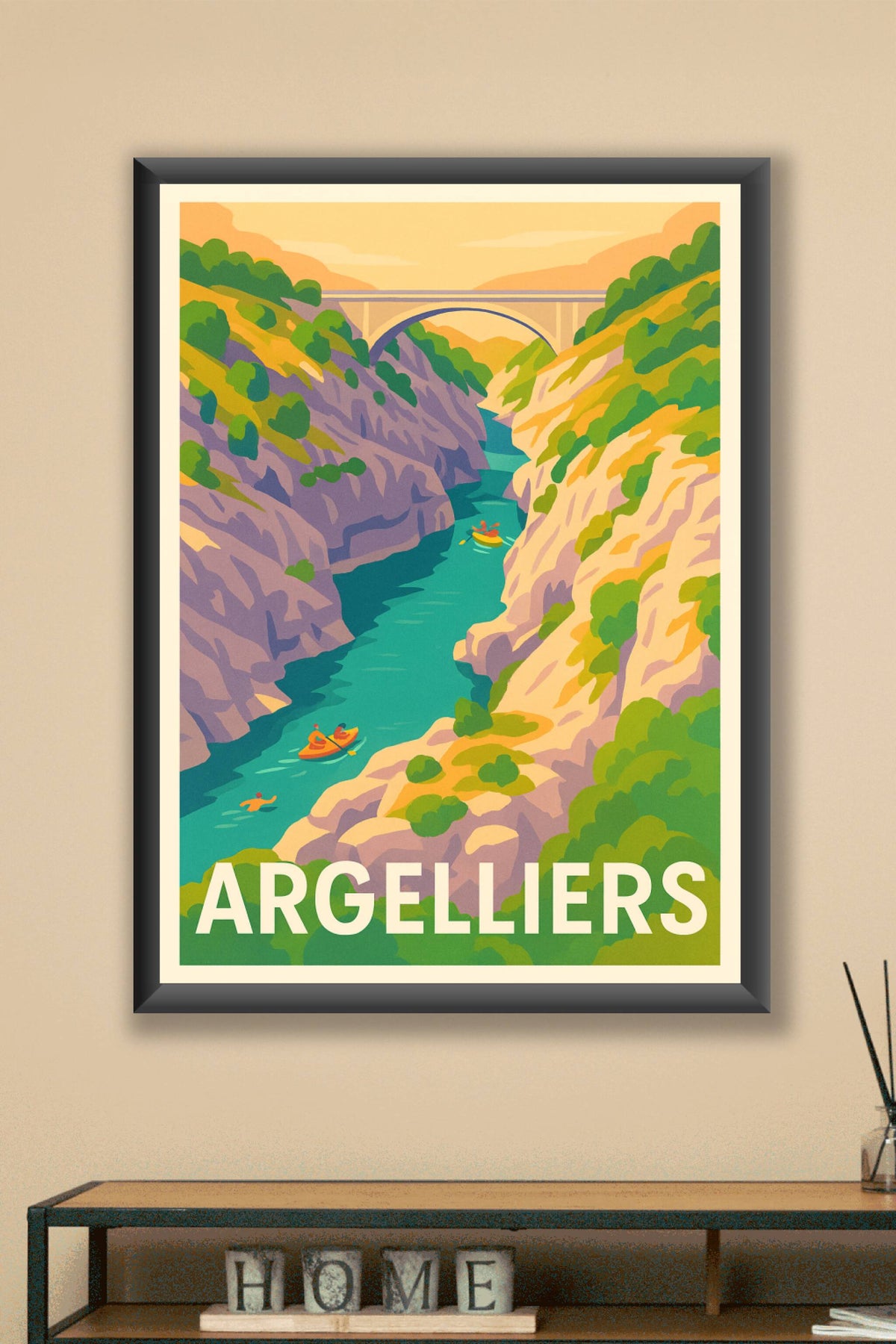 Affiche Argelliers — Évasion Nature au cœur des Gorges · poster d'art de Argelliers