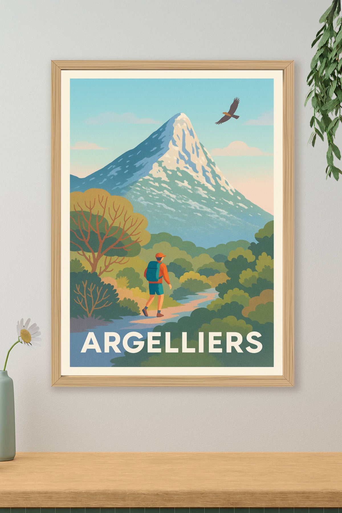 Affiche Argelliers — Échappée nature et aventure · poster d'art de Argelliers