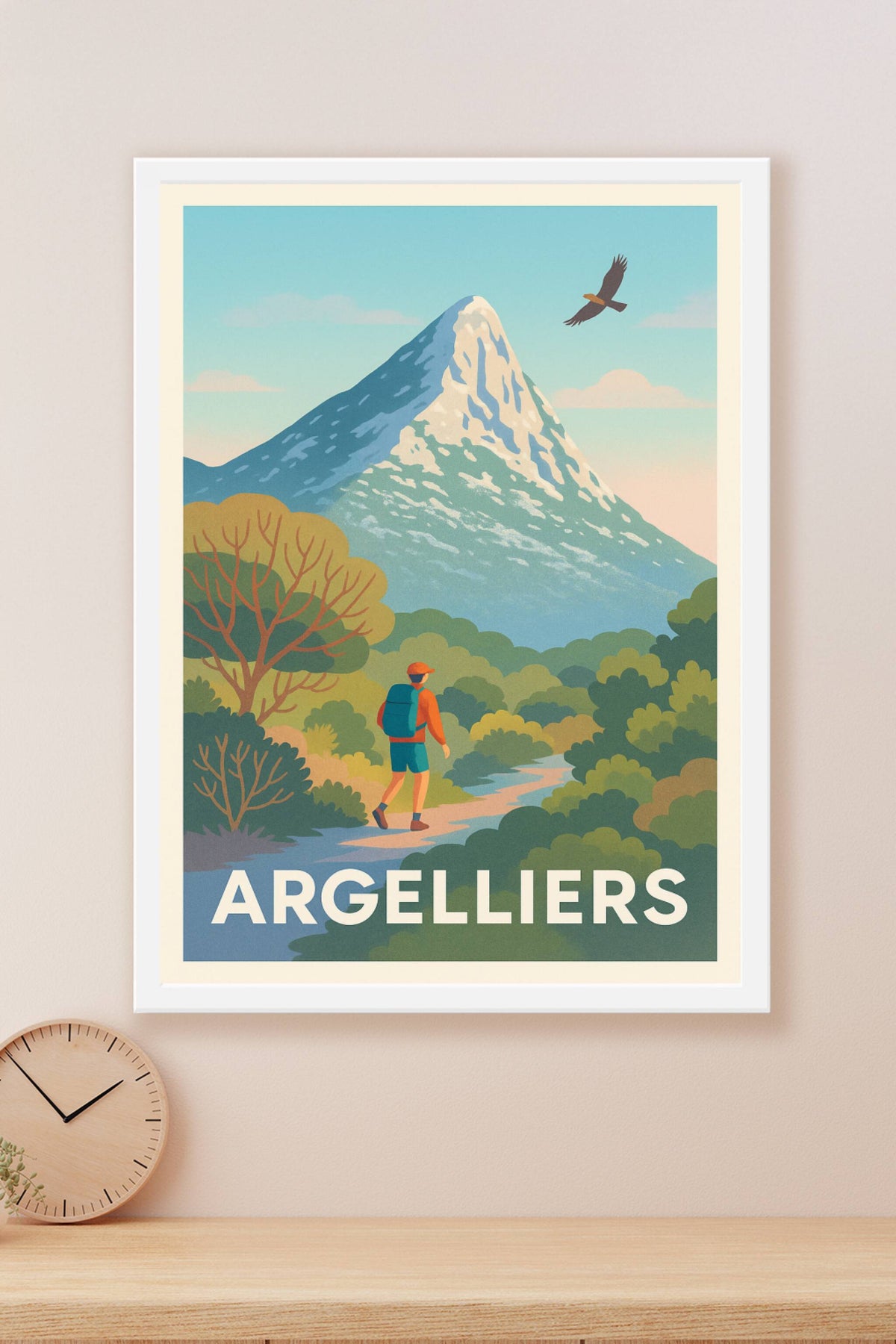 Affiche Argelliers — Échappée nature et aventure · poster d'art de Argelliers