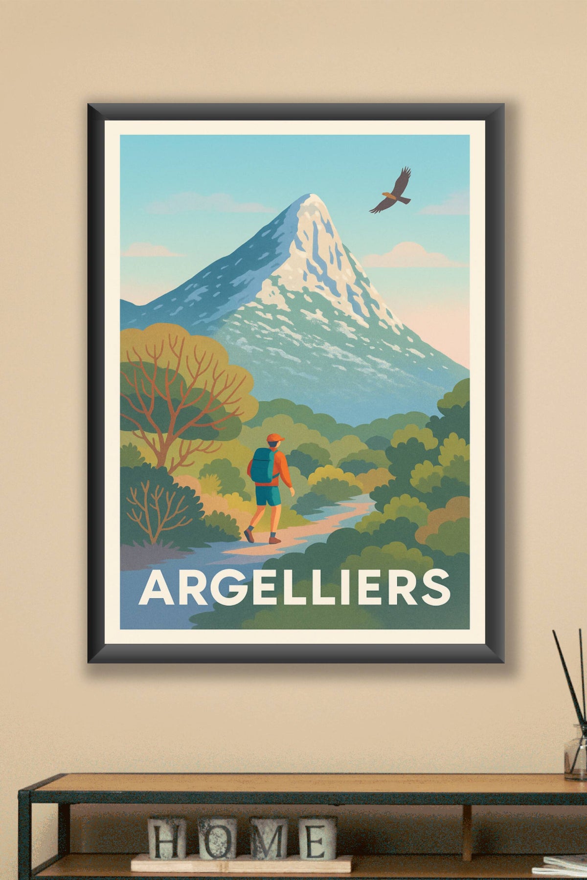 Affiche Argelliers — Échappée nature et aventure · poster d'art de Argelliers