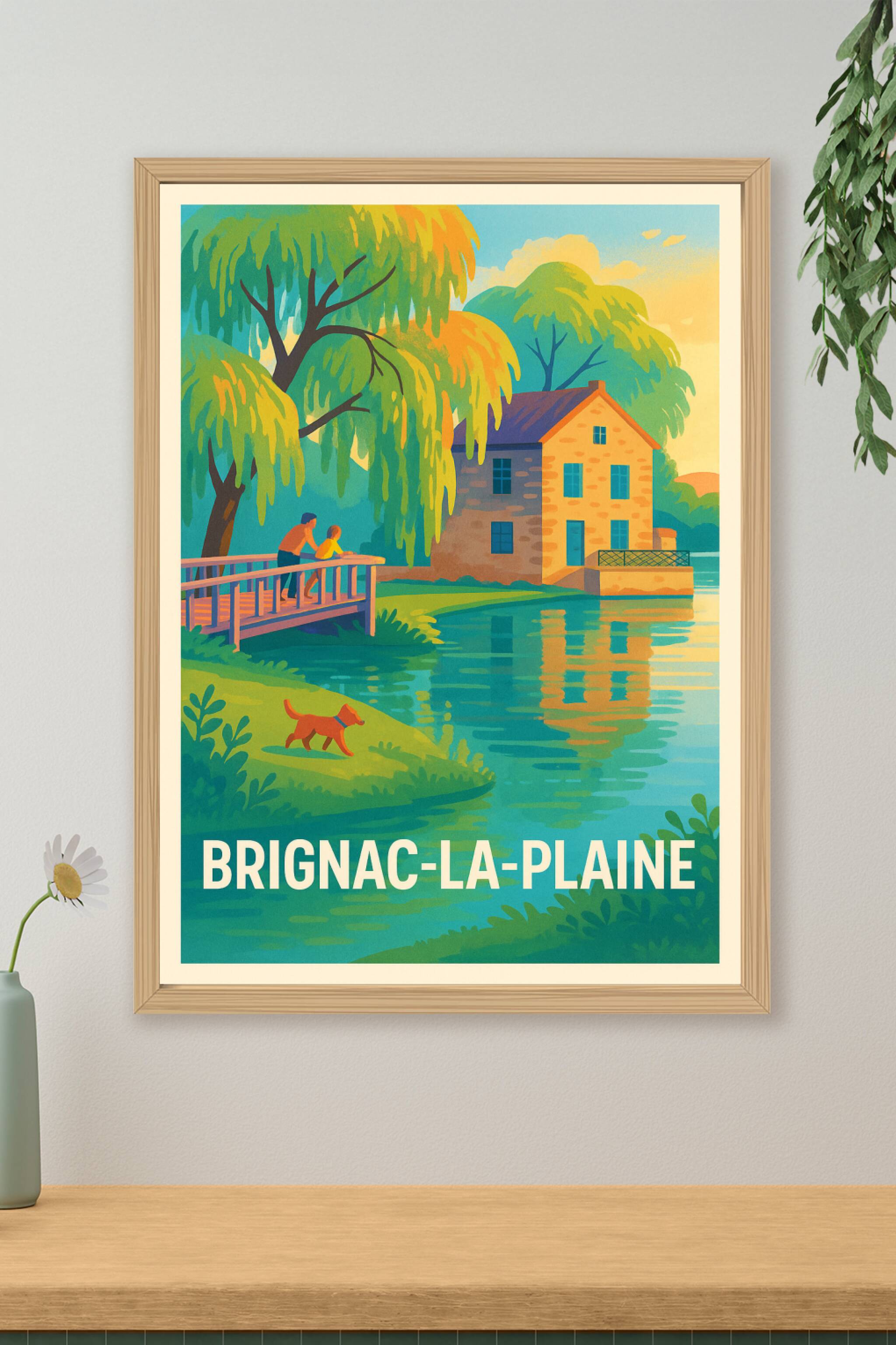 Affiche de Brignac-la-Plaine - Sérénité au bord de l'eau