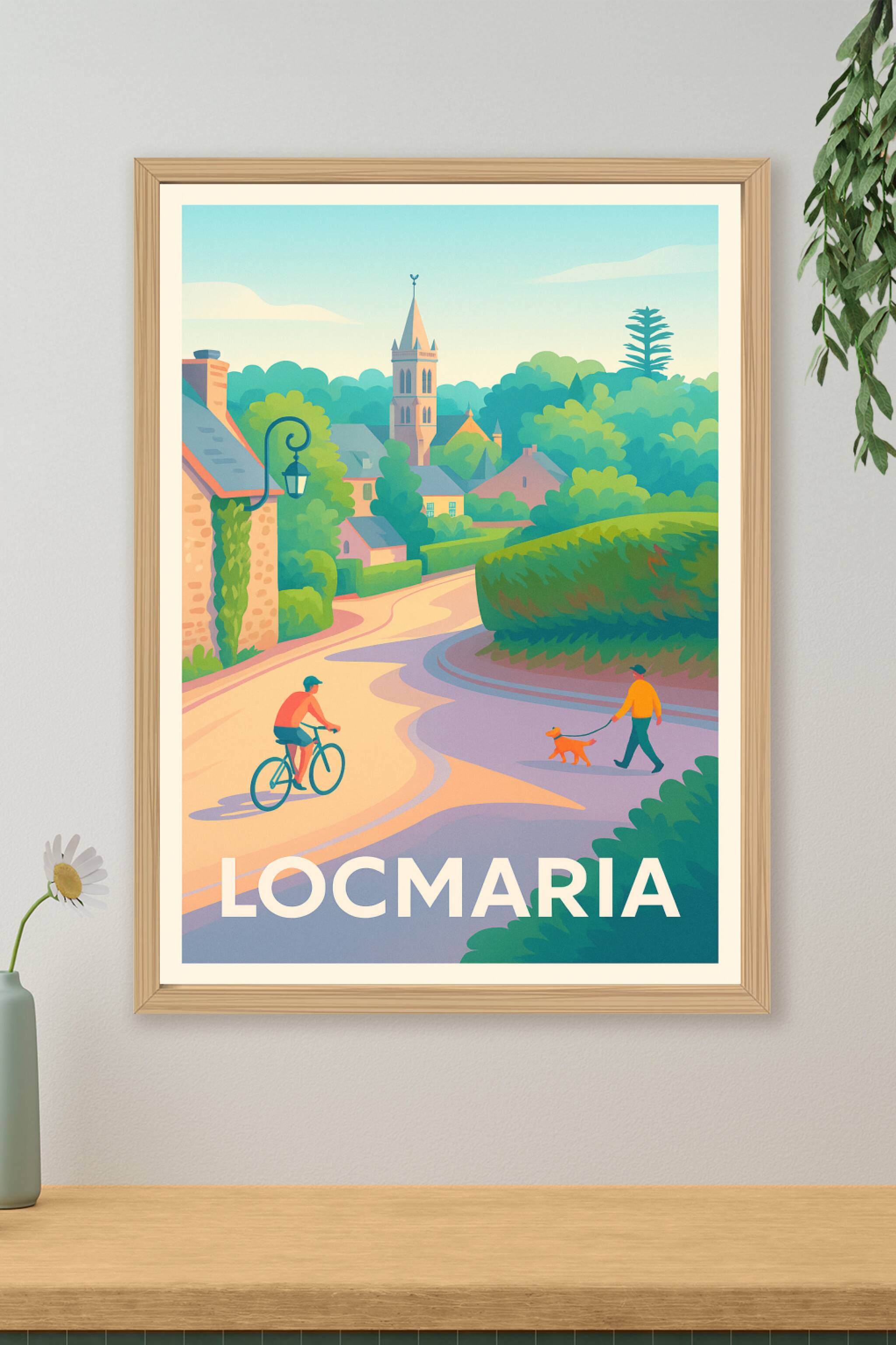 Affiche de Locmaria - Charme paisible en bordure de village