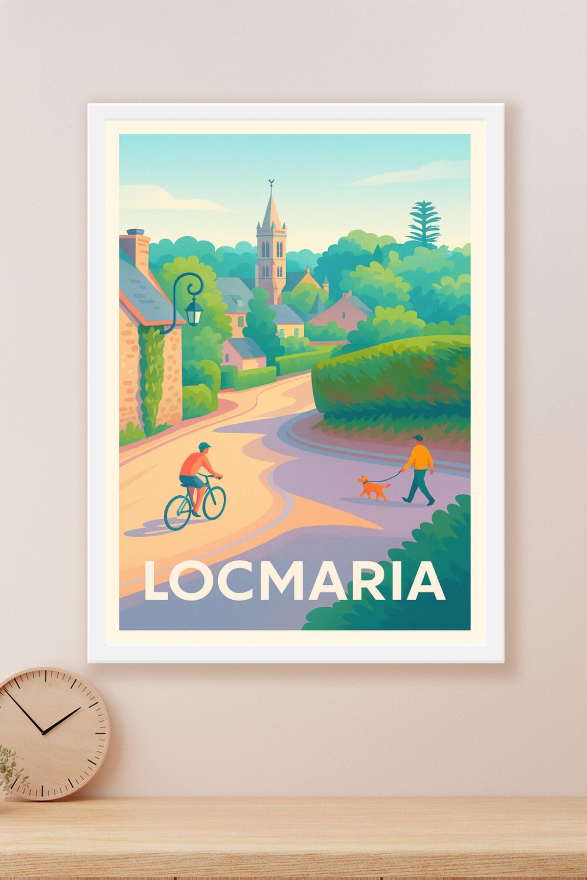 Affiche Locmaria — Charme paisible en bordure de village · poster d'art de Locmaria