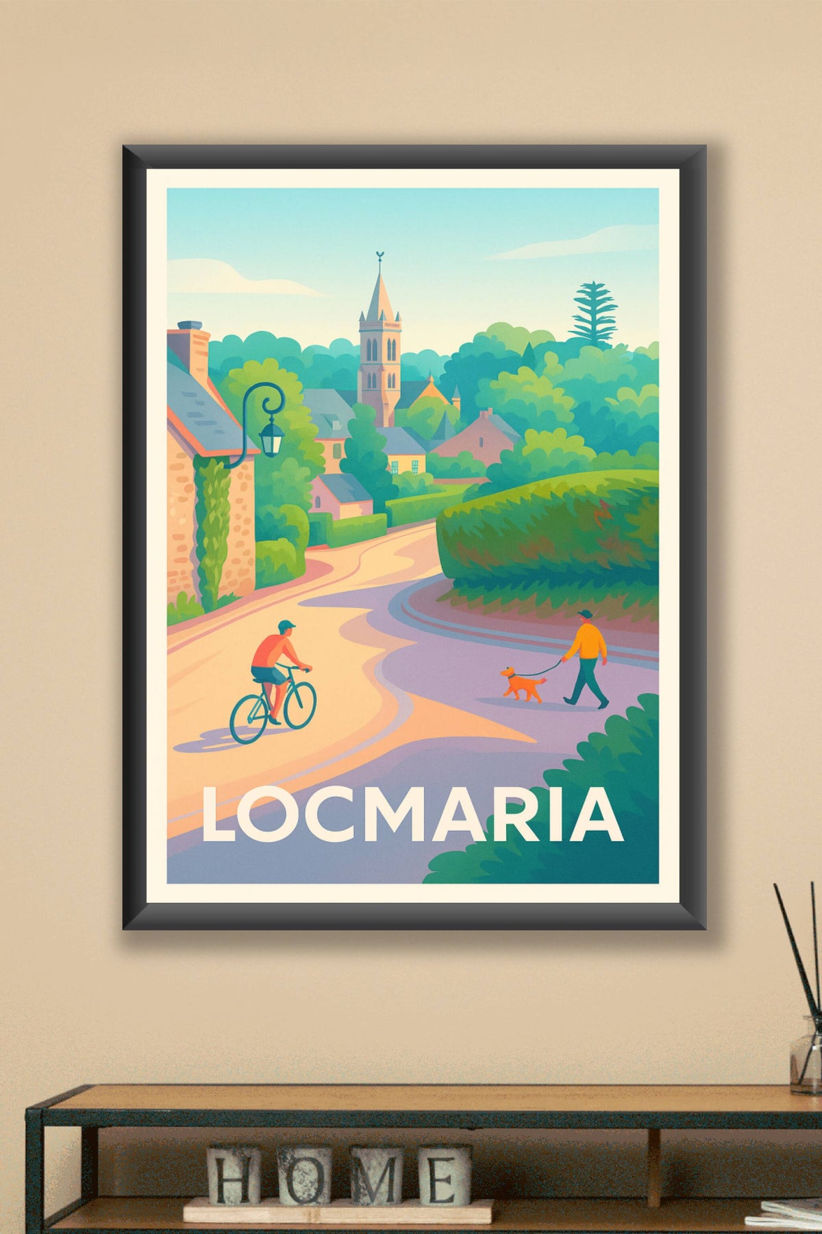 Affiche Locmaria — Charme paisible en bordure de village · poster d'art de Locmaria