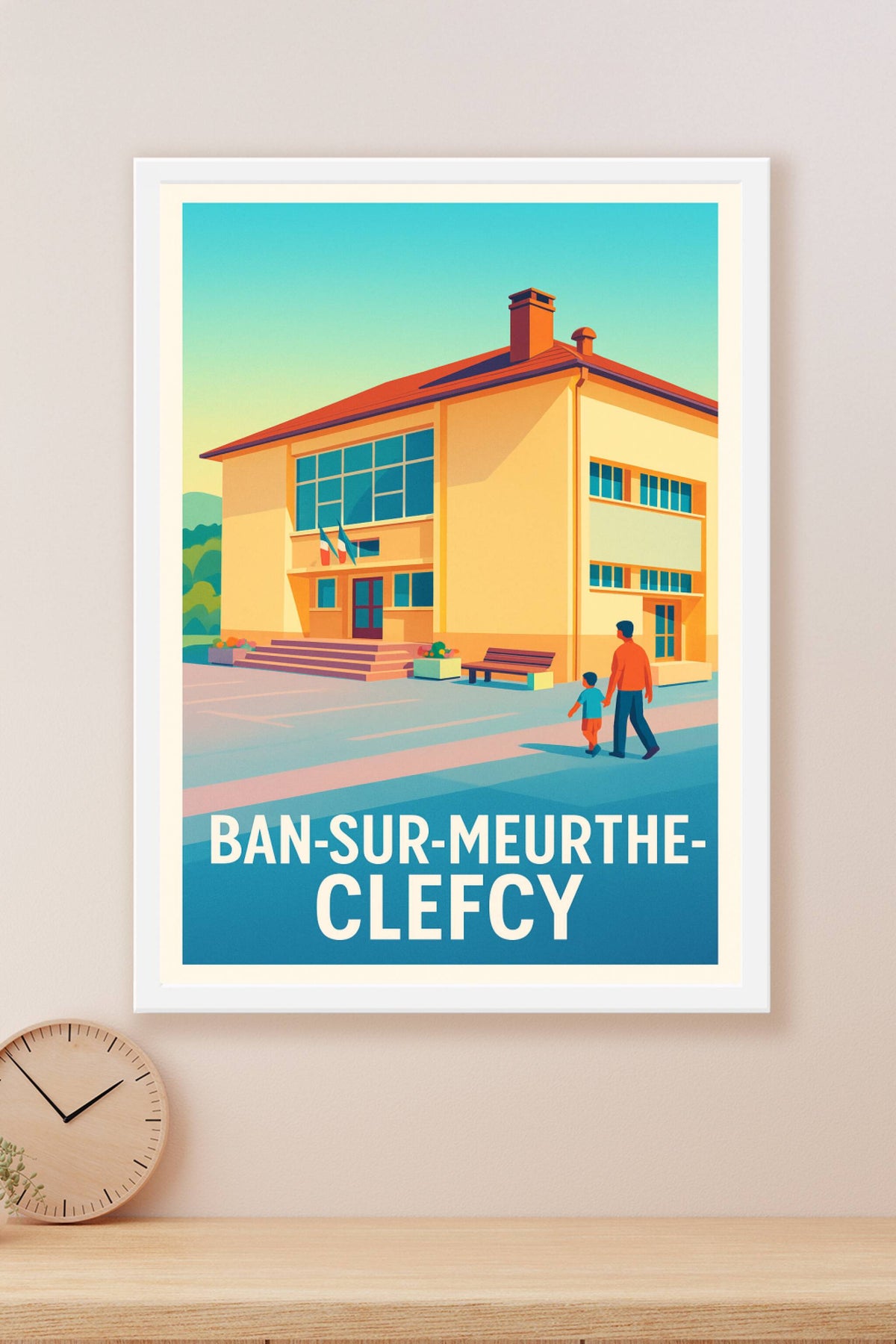 Affiche Ban-sur-Meurthe-Clefcy — Tranquillité et charme local · poster d'art de Ban-sur-Meurthe-Clefcy