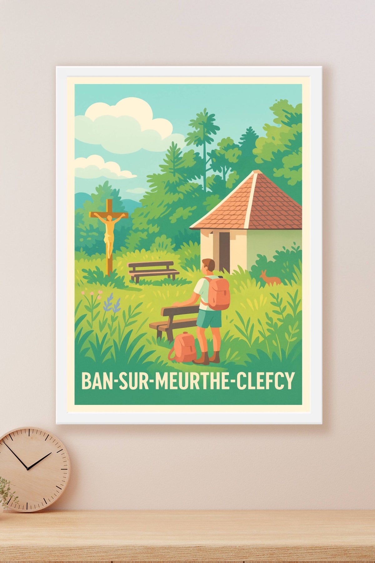 Affiche Ban-sur-Meurthe-Clefcy — Un havre de paix naturel · poster d'art de Ban-sur-Meurthe-Clefcy