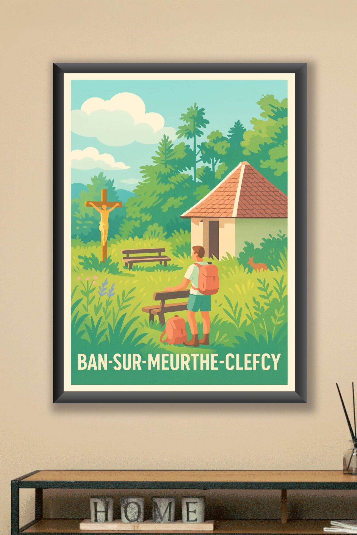 Affiche Ban-sur-Meurthe-Clefcy — Un havre de paix naturel · poster d'art de Ban-sur-Meurthe-Clefcy