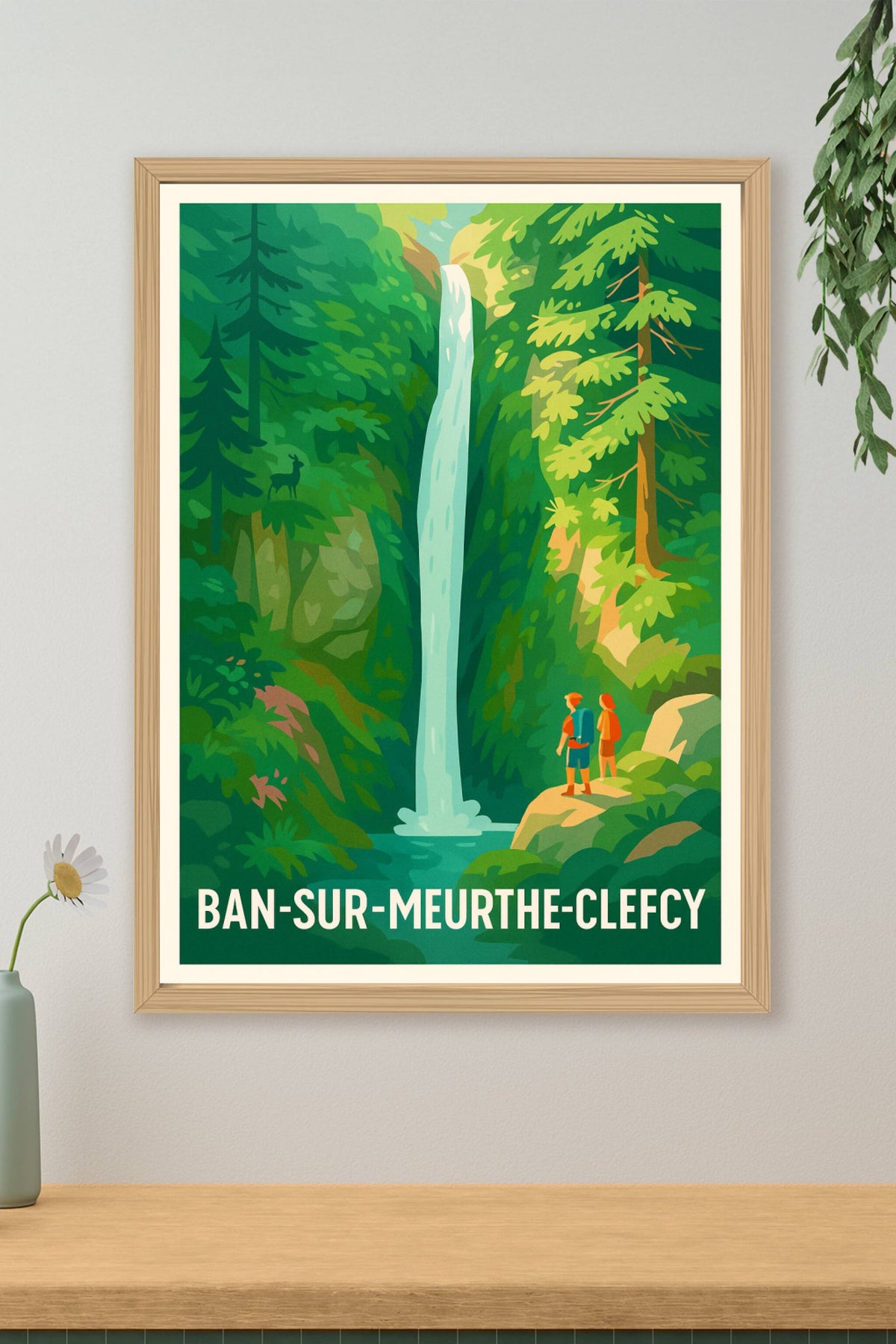 Affiche Ban-sur-Meurthe-Clefcy — Nature et Sérénité Sauvage · poster d'art de Ban-sur-Meurthe-Clefcy