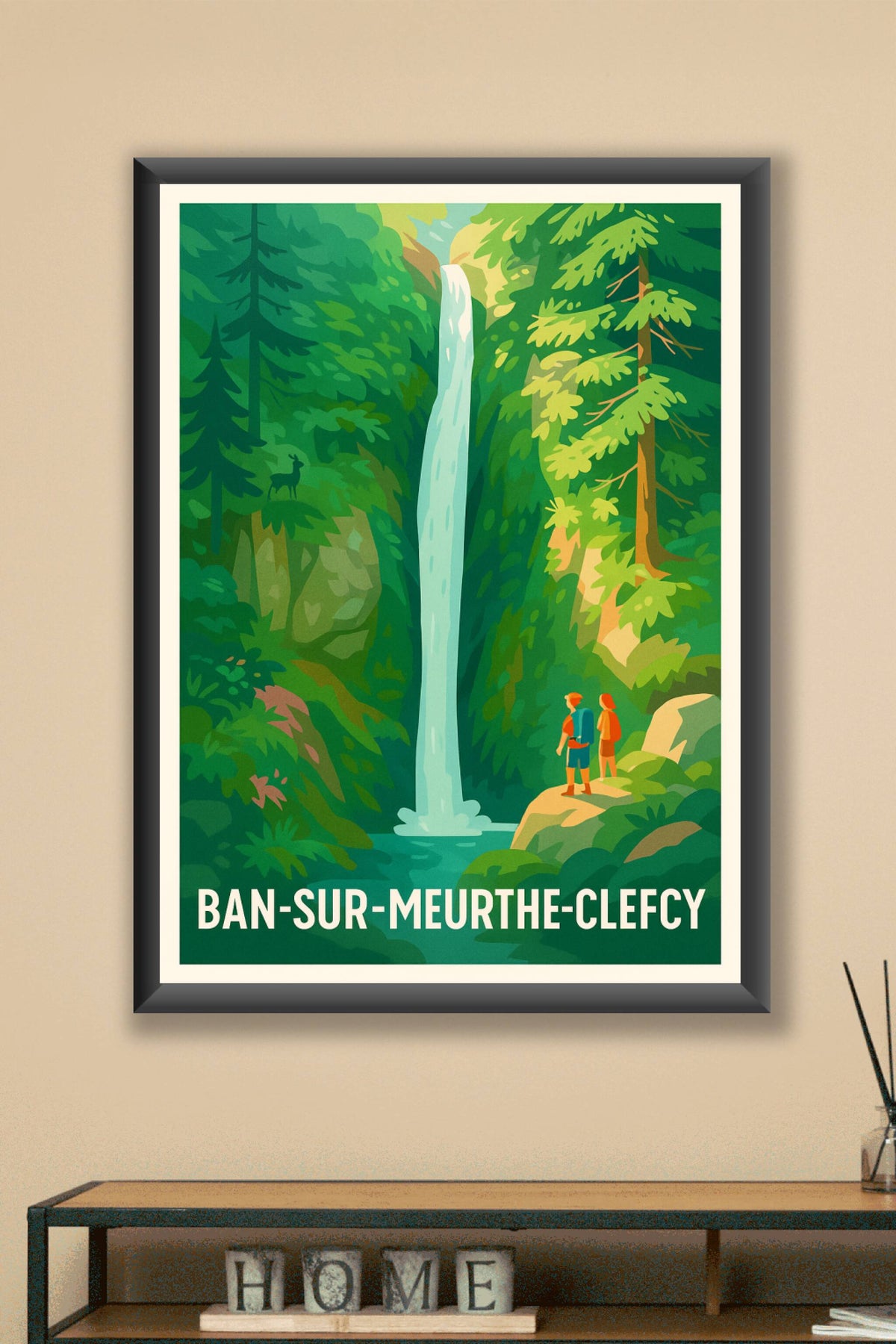 Affiche Ban-sur-Meurthe-Clefcy — Nature et Sérénité Sauvage · poster d'art de Ban-sur-Meurthe-Clefcy