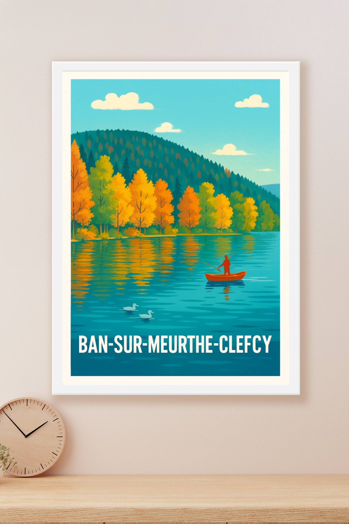 Affiche Ban-sur-Meurthe-Clefcy — Évasion nature au fil de l'eau · poster d'art de Ban-sur-Meurthe-Clefcy