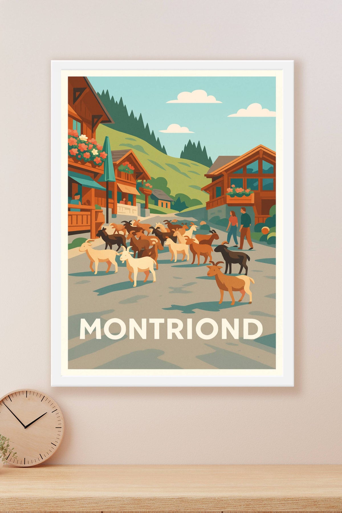 Affiche Montriond — Charme authentique des Alpes · poster d'art de Montriond