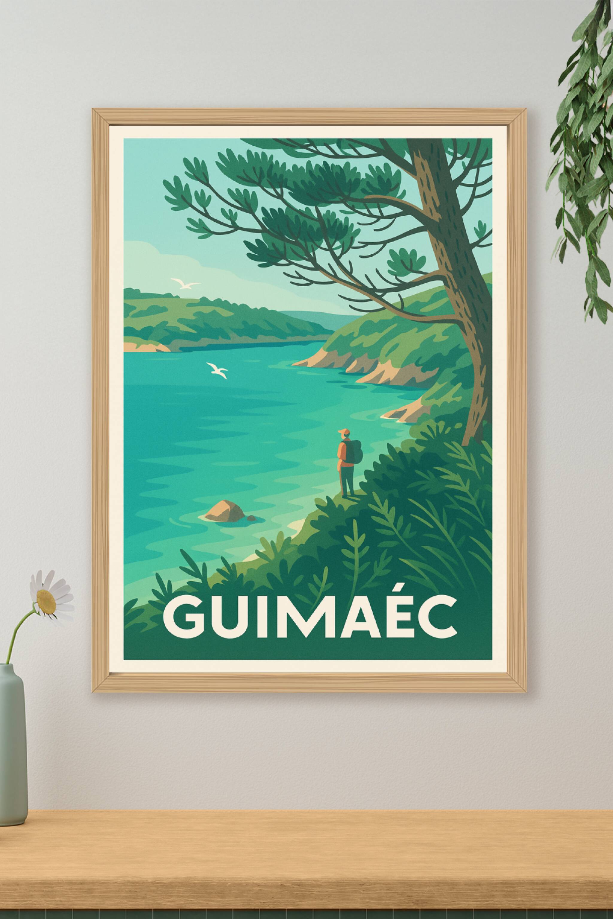 Affiche de Guimaéc - Évasion Nature et Vue Panoramique