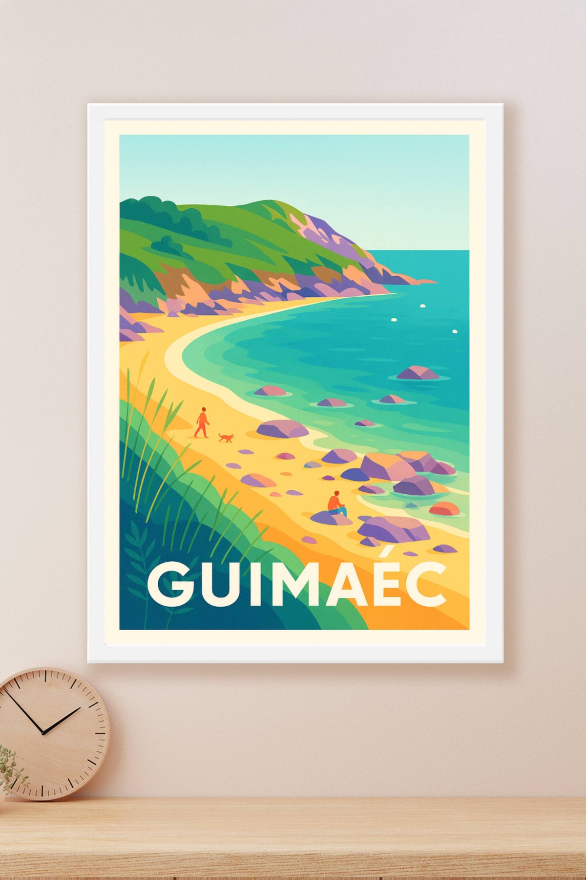 Affiche Guimaëc — Évasion et nature en bord de mer · poster d'art de Guimaëc