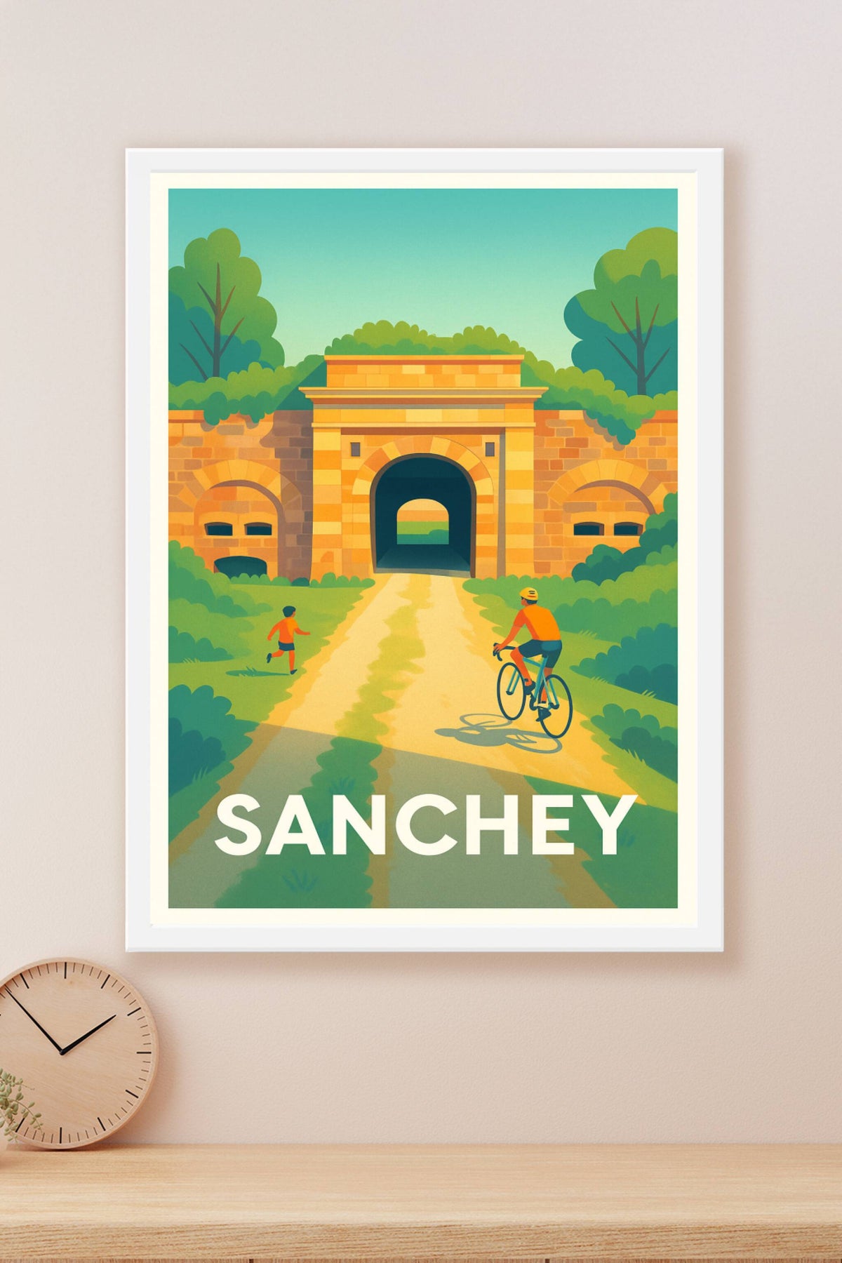 Affiche Sanchey — Découvrez la porte du temps en pleine nature · poster d'art de Sanchey
