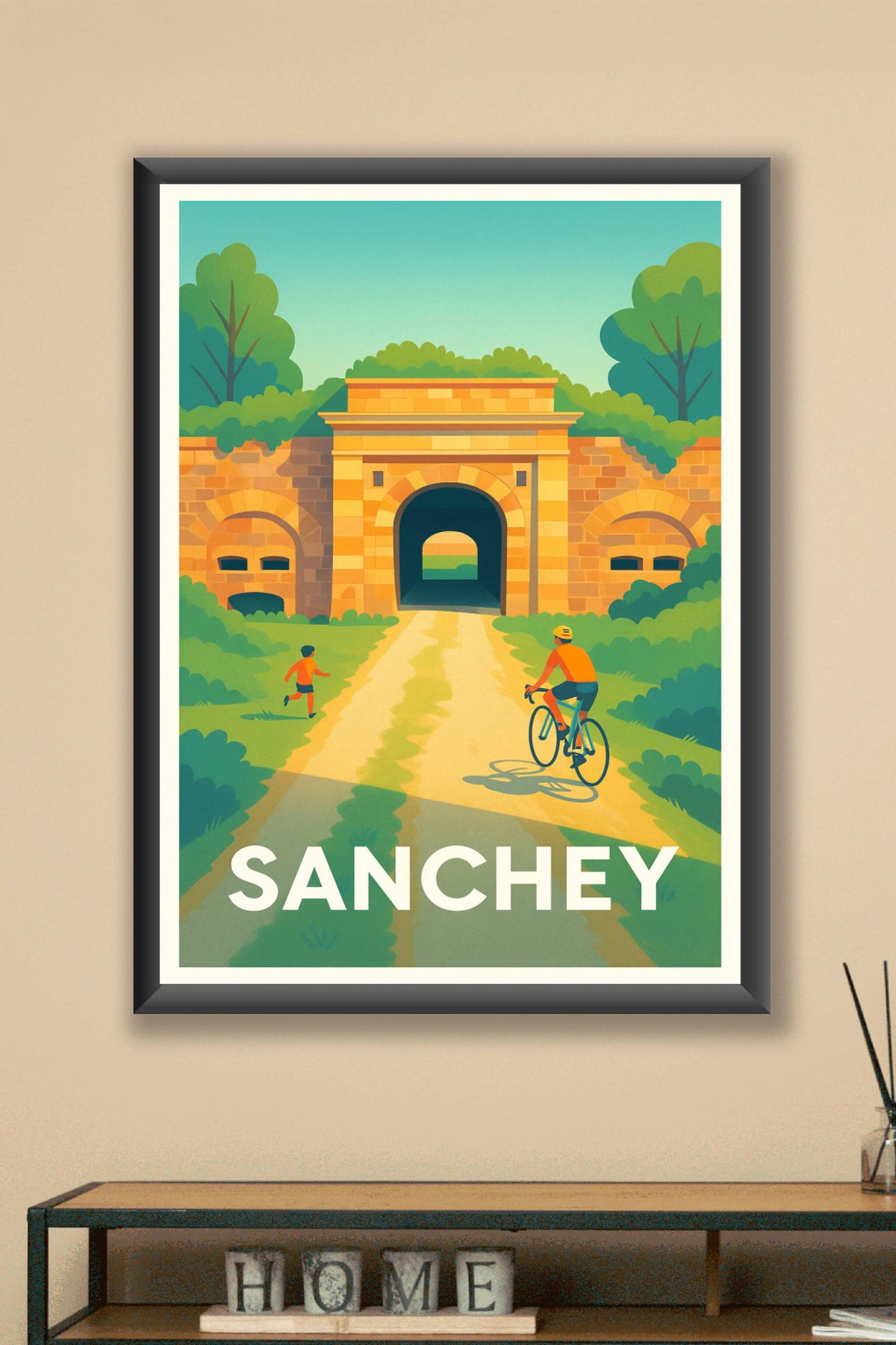 Affiche Sanchey — Découvrez la porte du temps en pleine nature · poster d'art de Sanchey