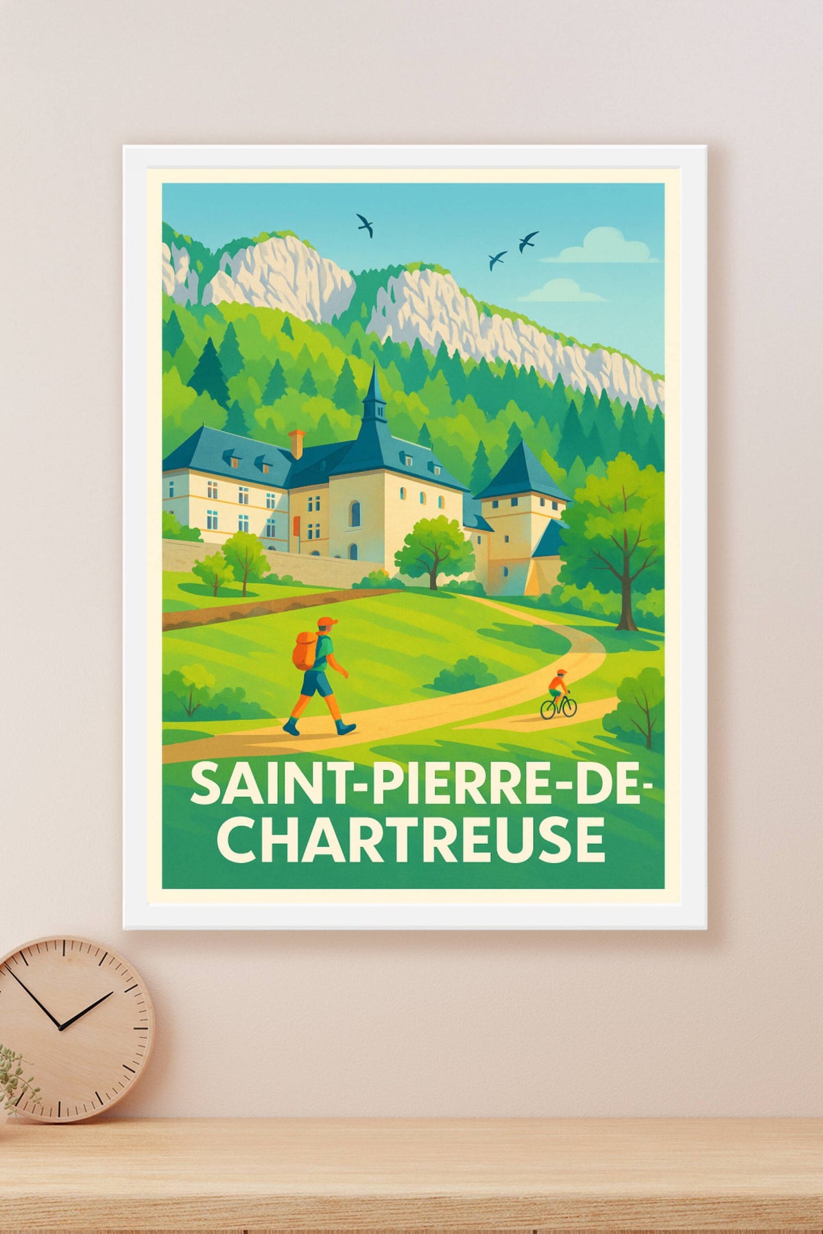 Affiche Saint-Pierre-de-Chartreuse — Escapade au cœur de la Chartreuse · poster d'art de Saint-Pierre-de-Chartreuse