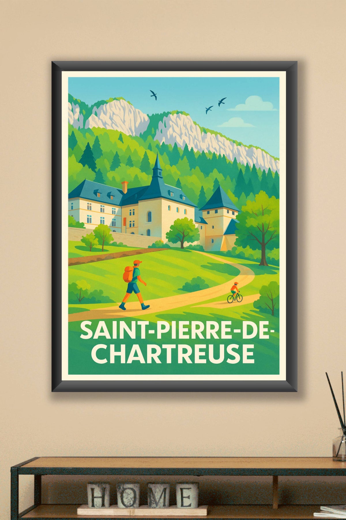 Affiche Saint-Pierre-de-Chartreuse — Escapade au cœur de la Chartreuse · poster d'art de Saint-Pierre-de-Chartreuse