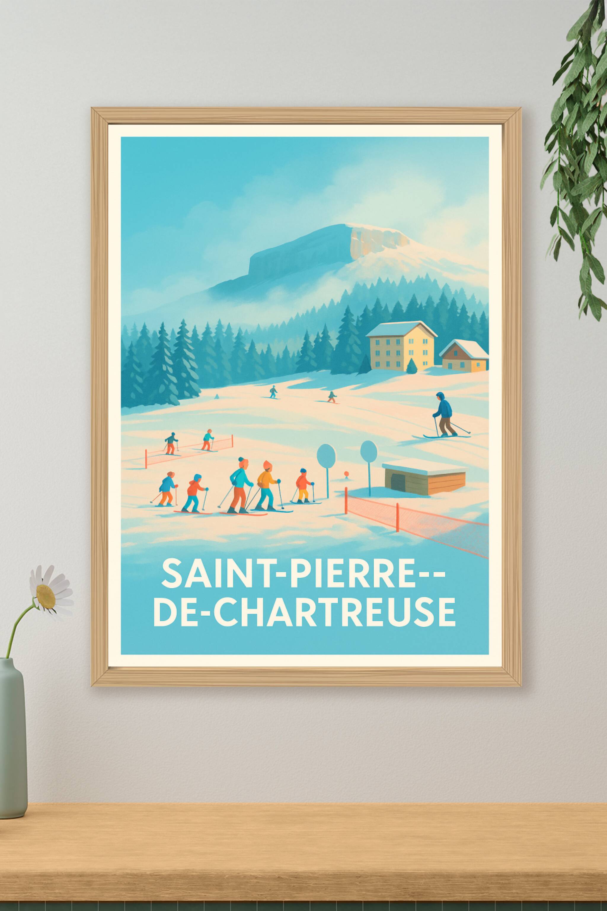 Affiche de Saint-Pierre-de-Chartreuse - L'hiver en douceur dans les Alpes