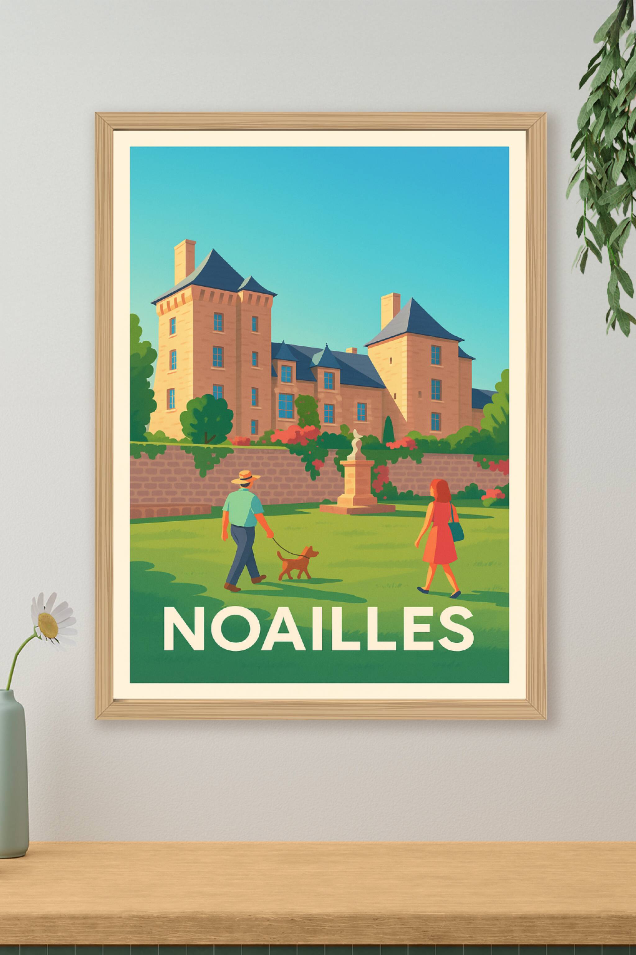 Affiche de Noailles - Charme et sérénité au cœur d'un parc historique