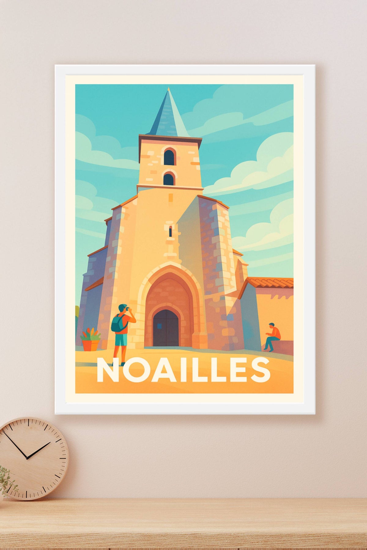 Affiche Noailles — Charme historique et lumière méridionale · poster d'art de Noailles