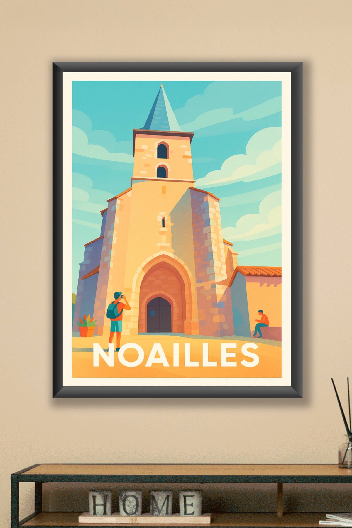 Affiche Noailles — Charme historique et lumière méridionale · poster d'art de Noailles