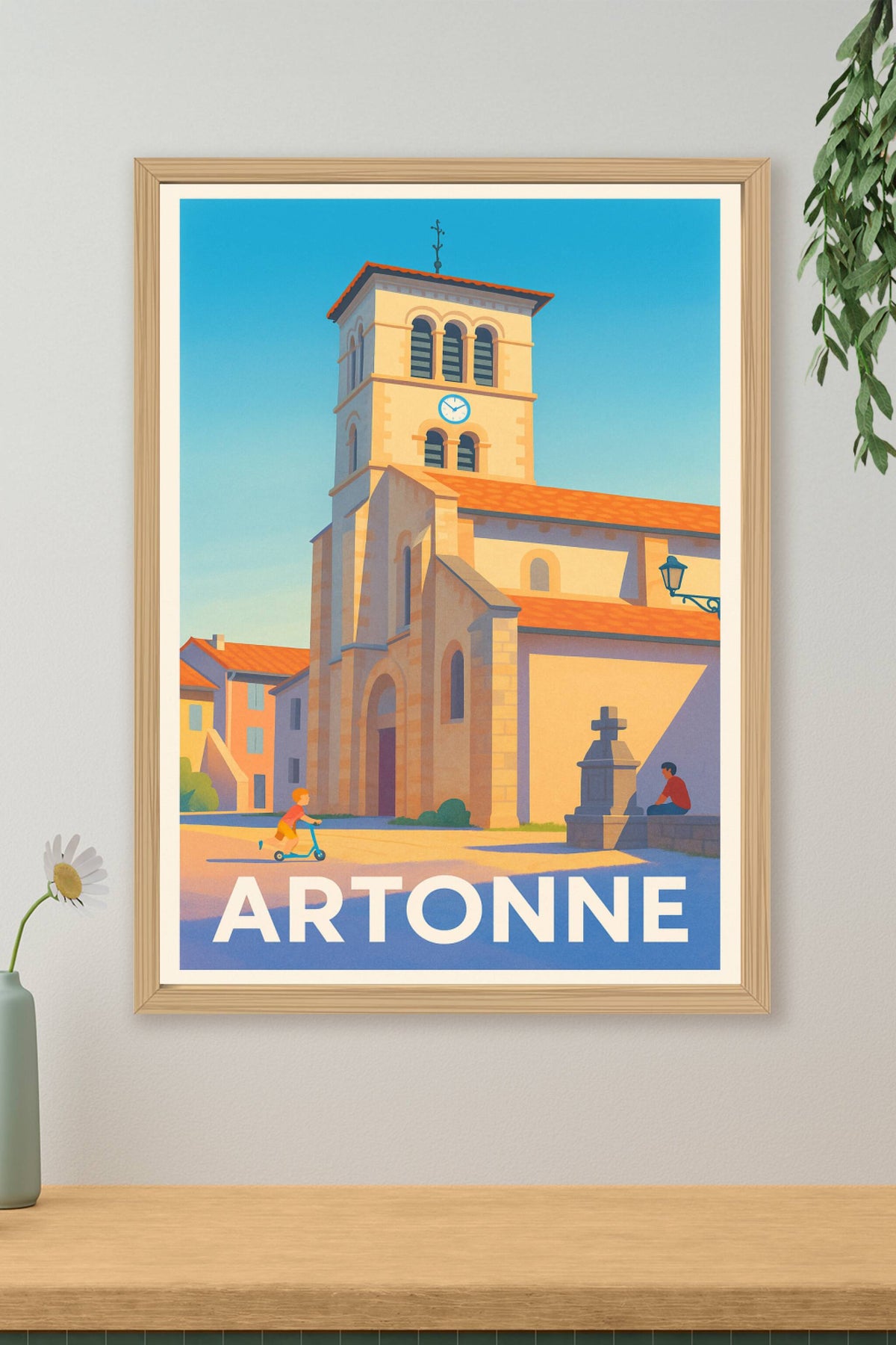 Affiche Artonne — Charme et sérénité au cœur du village · poster d'art de Artonne