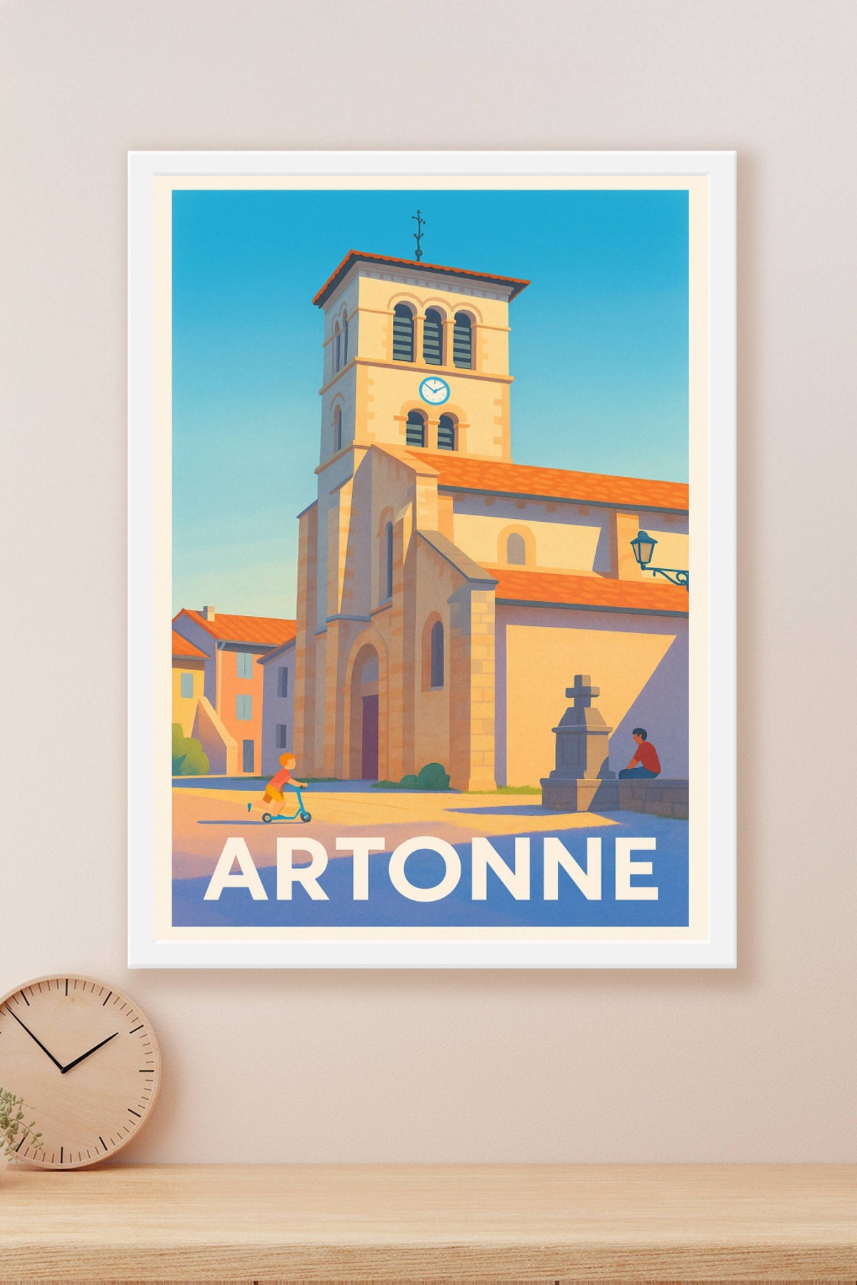 Affiche Artonne — Charme et sérénité au cœur du village · poster d'art de Artonne