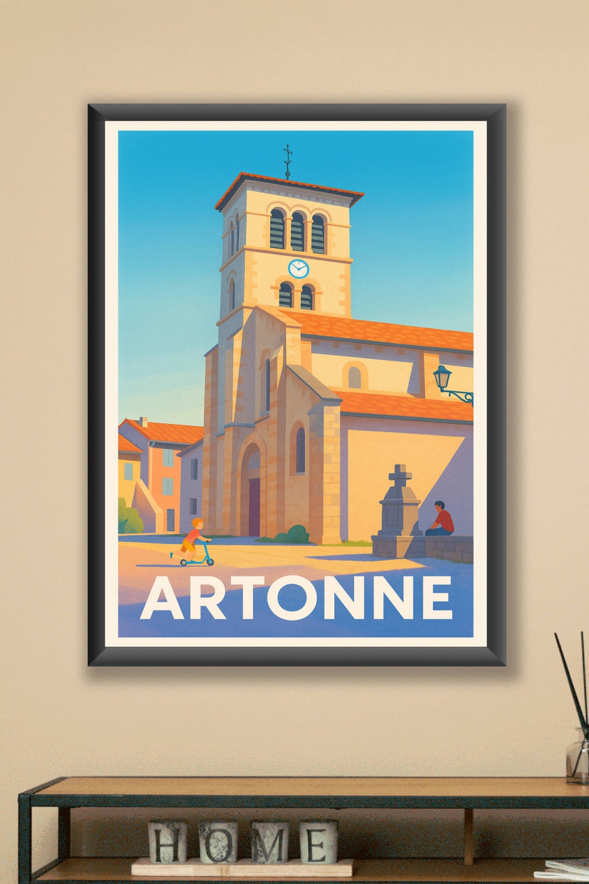 Affiche Artonne — Charme et sérénité au cœur du village · poster d'art de Artonne