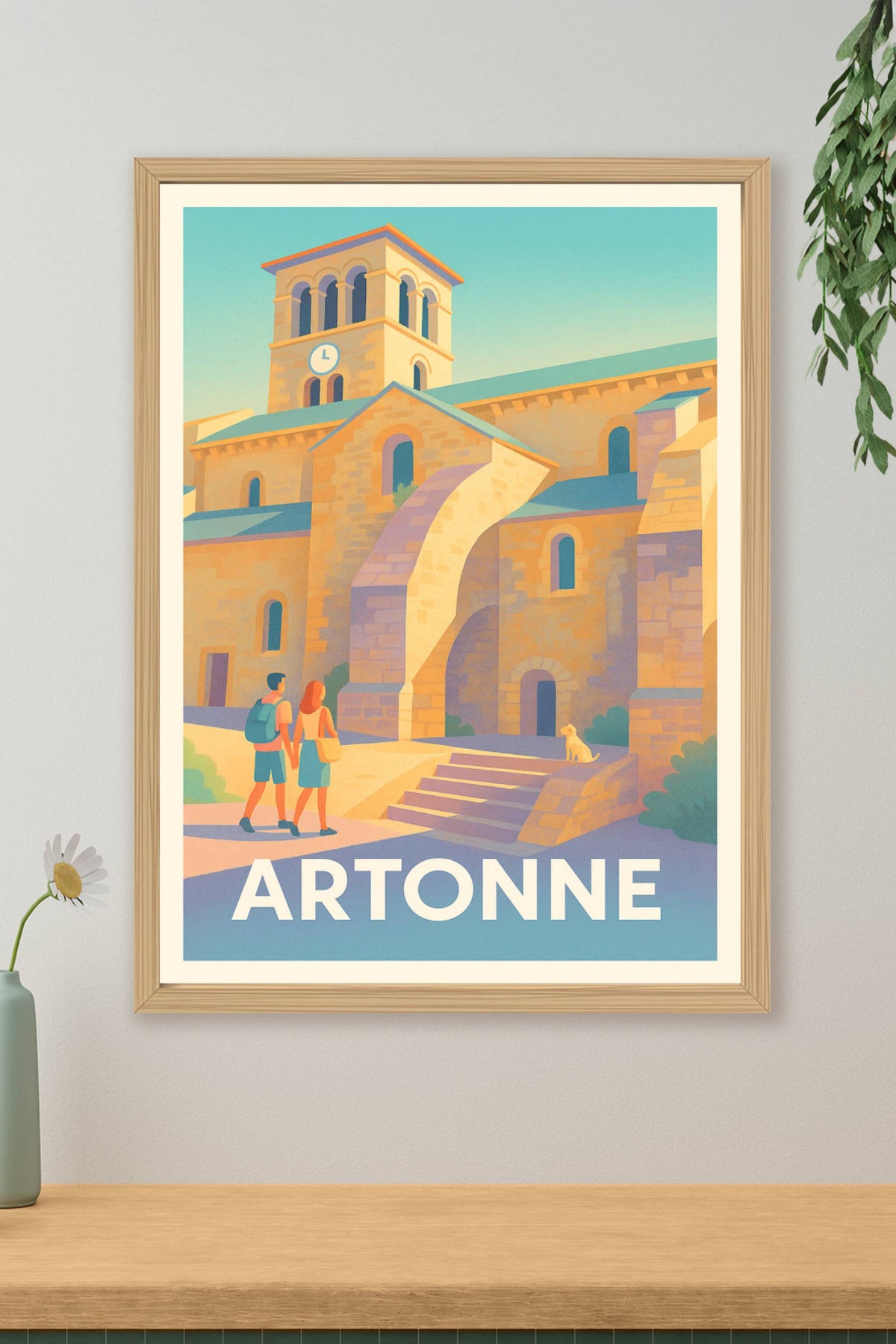 Affiche Artonne — Charme et histoire au cœur de la pierre dorée · poster d'art de Artonne