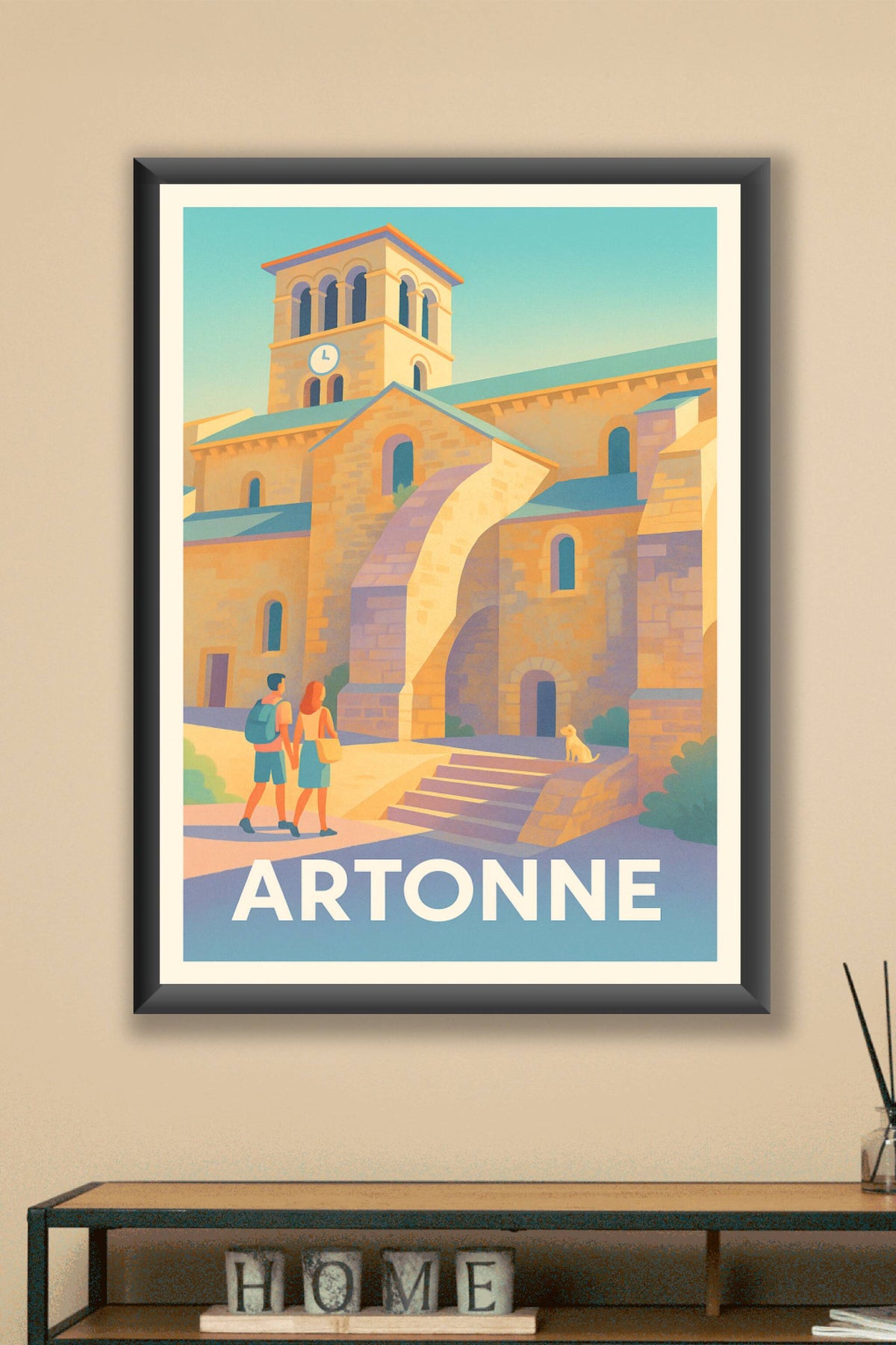 Affiche Artonne — Charme et histoire au cœur de la pierre dorée · poster d'art de Artonne