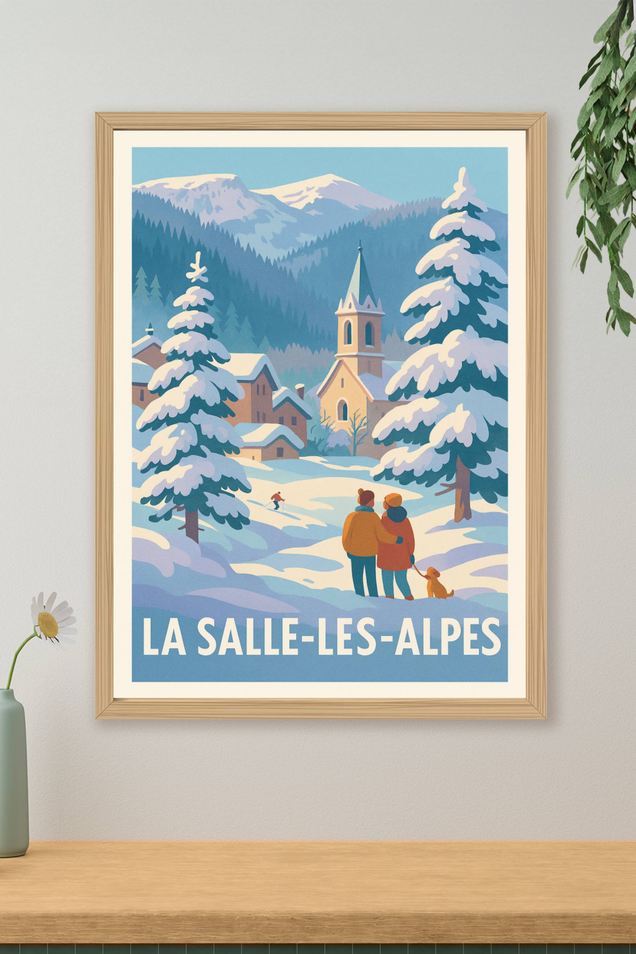 Affiche de La Salle-les-Alpes - Escapade hivernale au cœur des Alpes