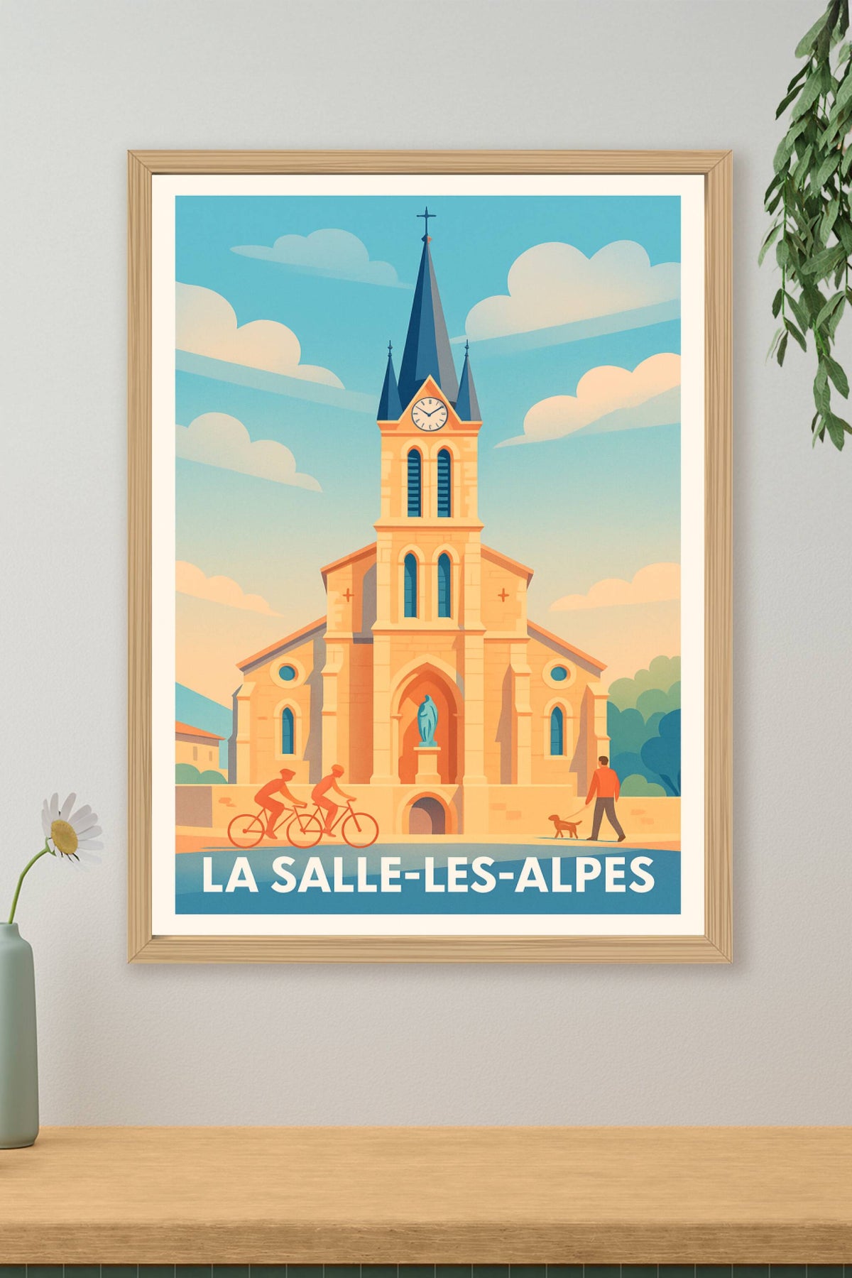 Affiche La Salle-les-Alpes — Charme et Sérénité Alpins · poster d'art de La Salle-les-Alpes