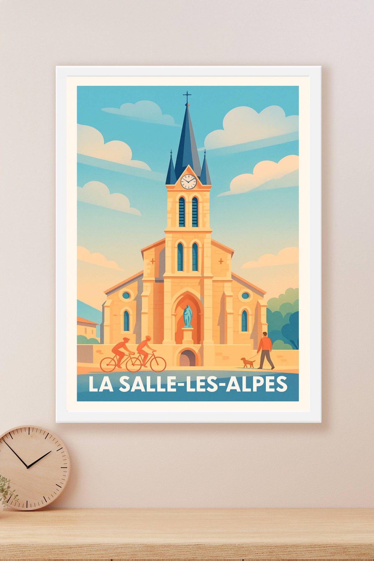 Affiche La Salle-les-Alpes — Charme et Sérénité Alpins · poster d'art de La Salle-les-Alpes