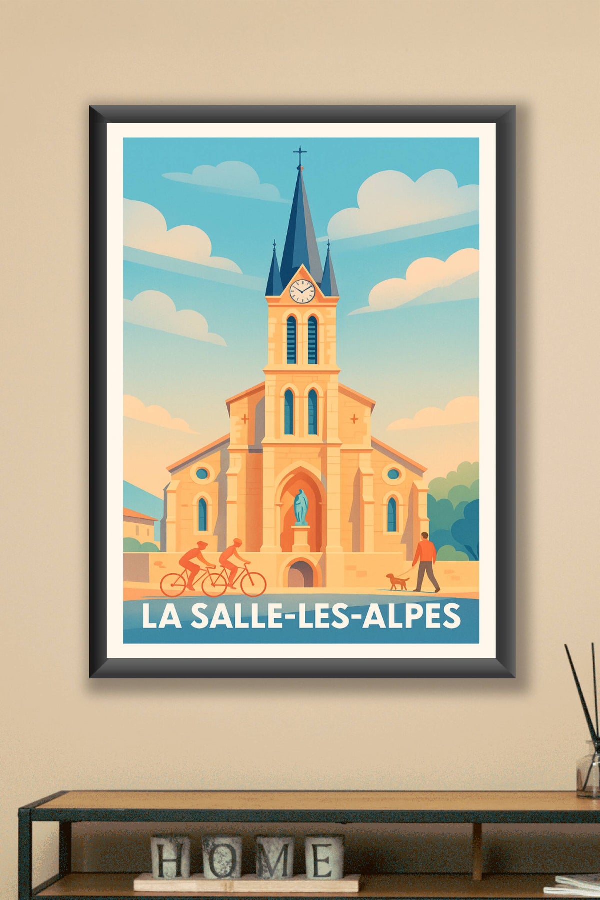 Affiche La Salle-les-Alpes — Charme et Sérénité Alpins · poster d'art de La Salle-les-Alpes