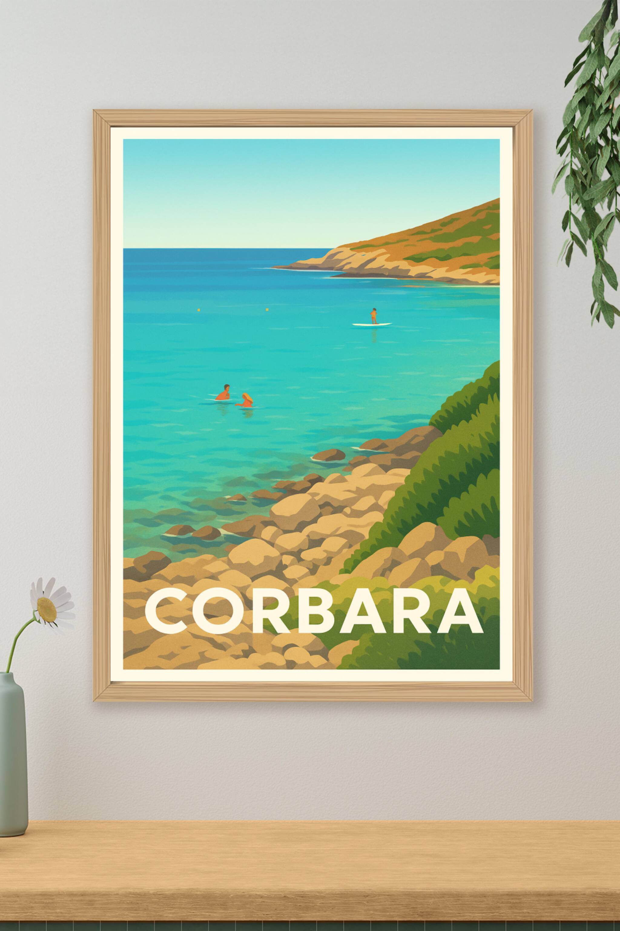 Affiche de Corbara - L'évasion Méditerranéenne