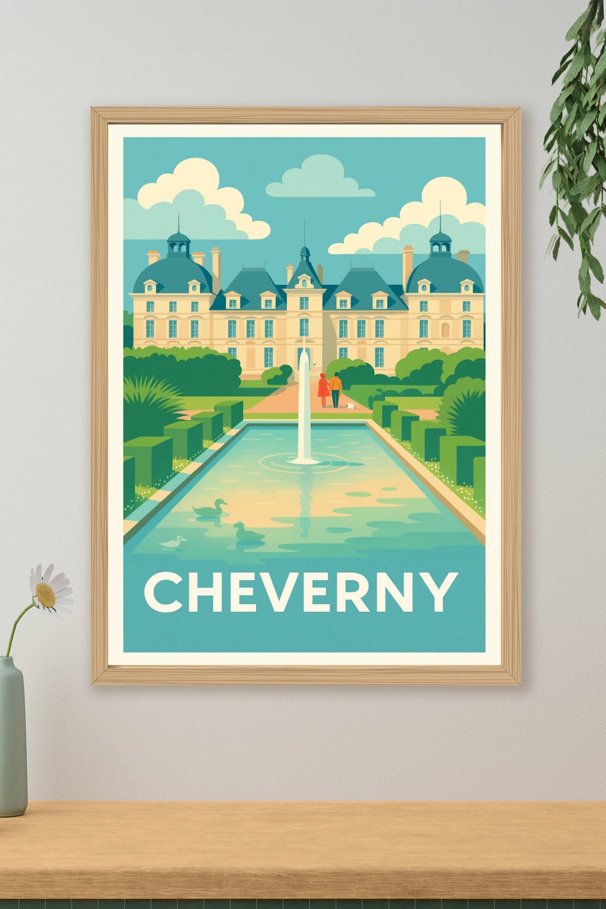 Affiche Cheverny — Élégance et Sérénité au Château · poster d'art de Cheverny